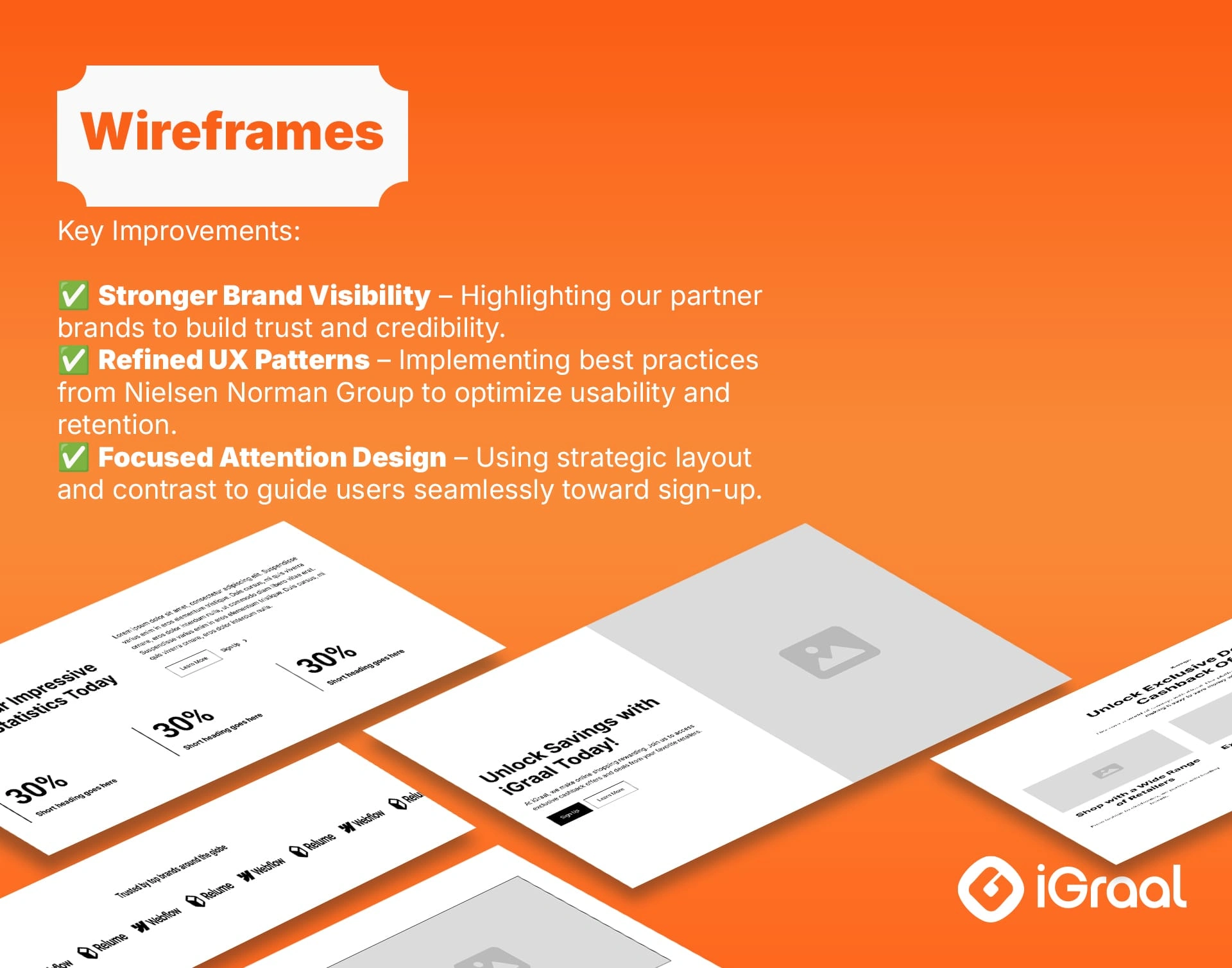 Wireframes UX sketchs Relume