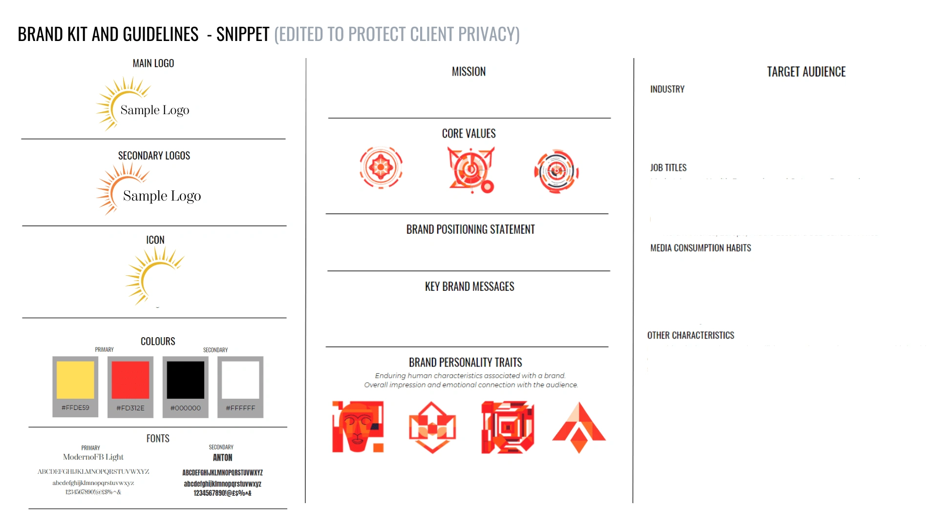 Brand Kit and Guidelines (Snippet)