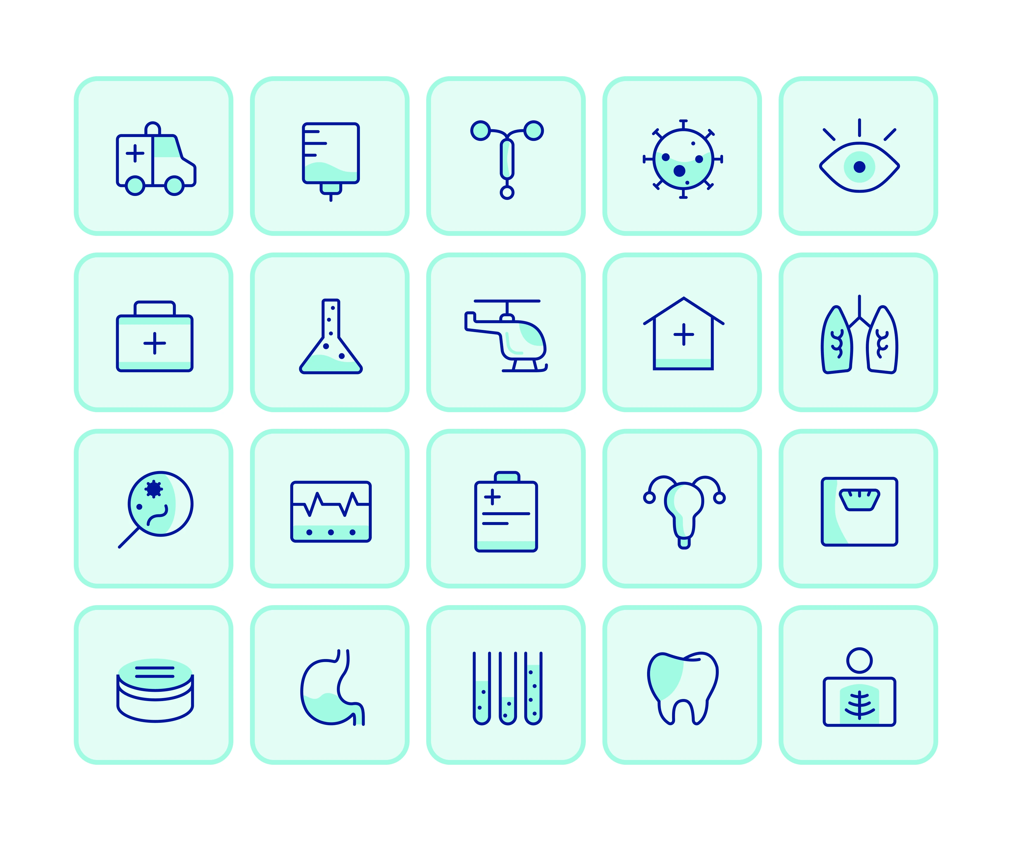 Duotone Health icons