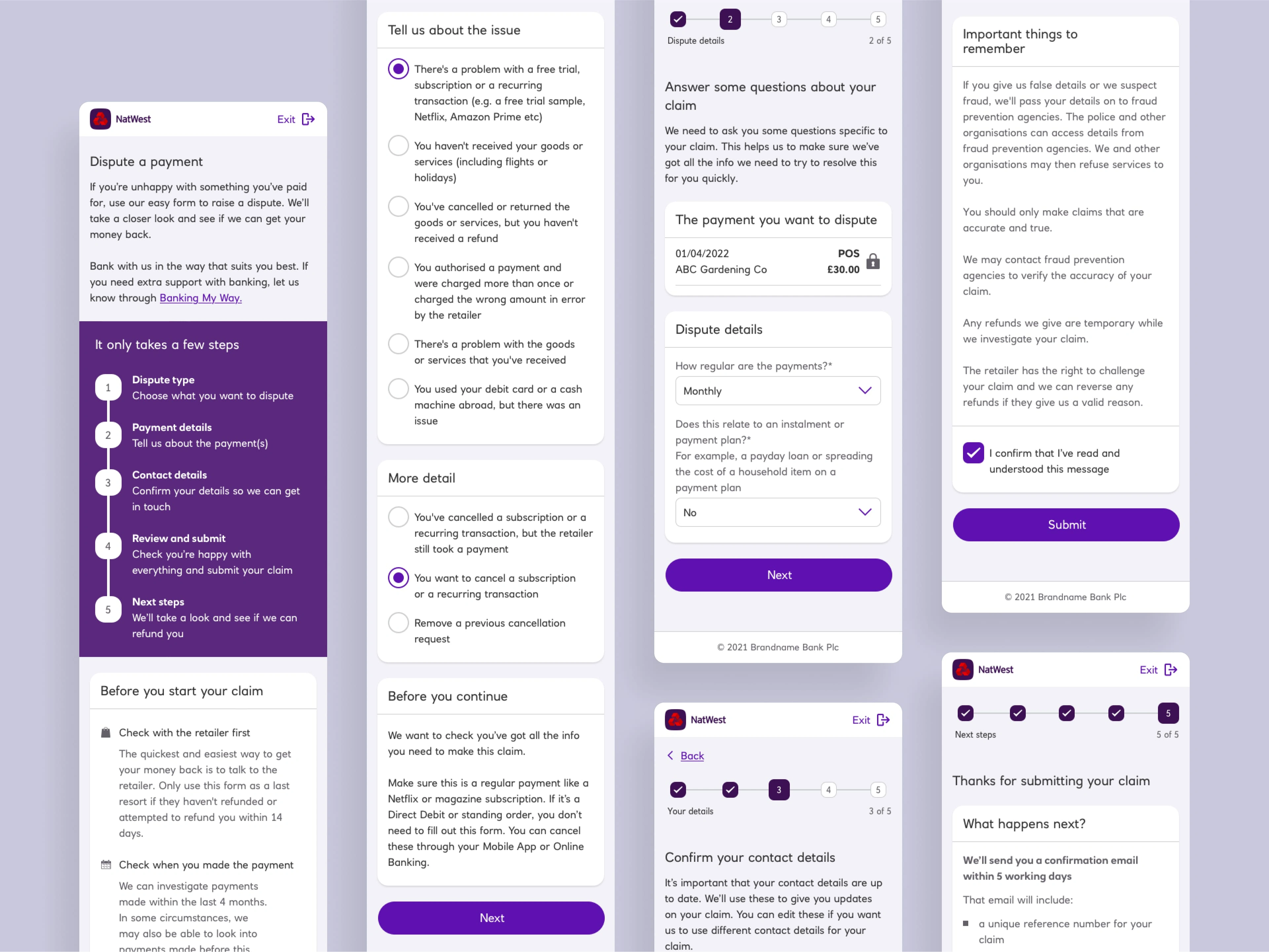 Mobile first design flow