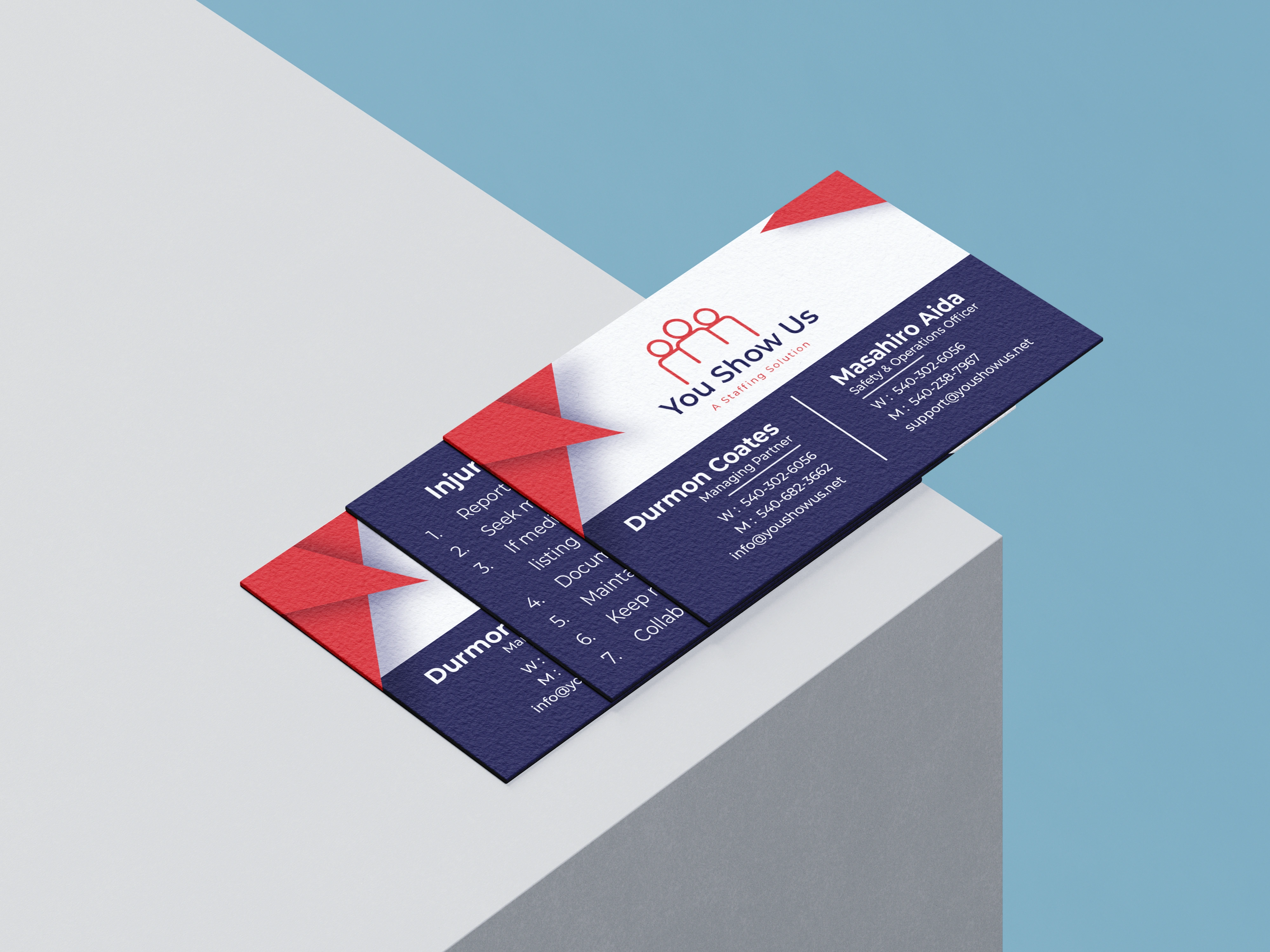 Report Injury Business card