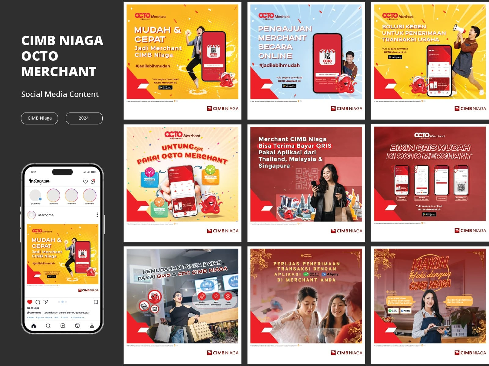 Social Media Design for OCTO Merchant Mobile Application