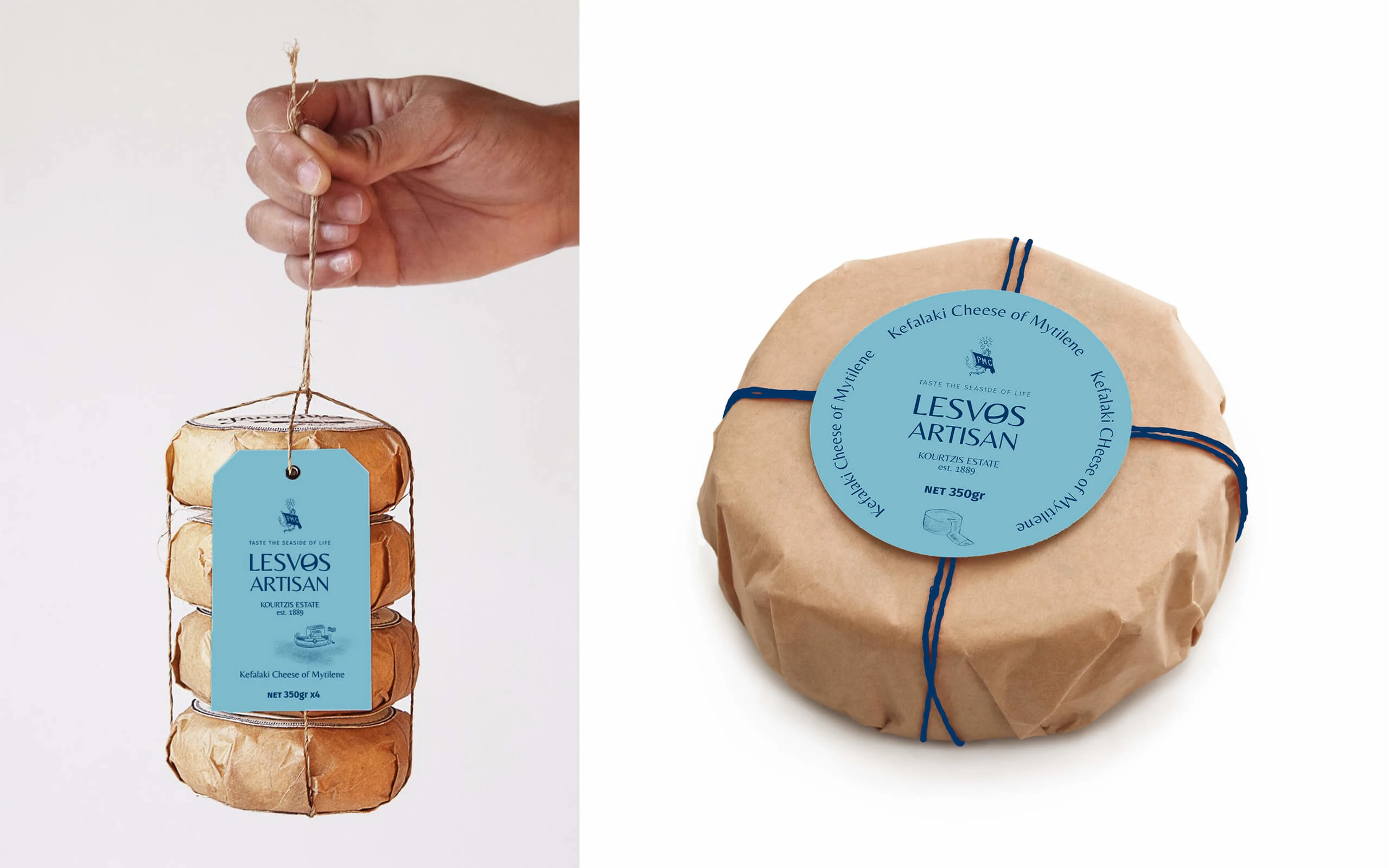 Mockup of cheese package