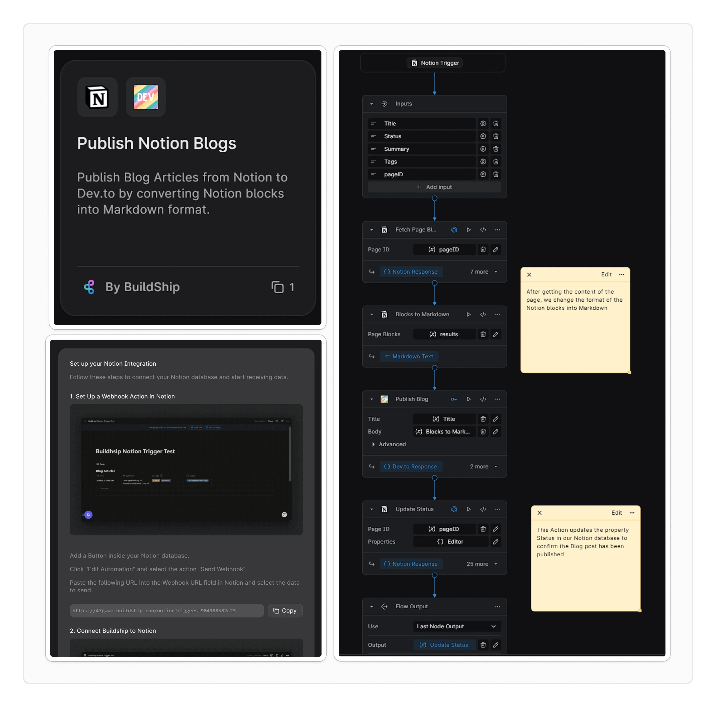 Publish Notion Blogs Template