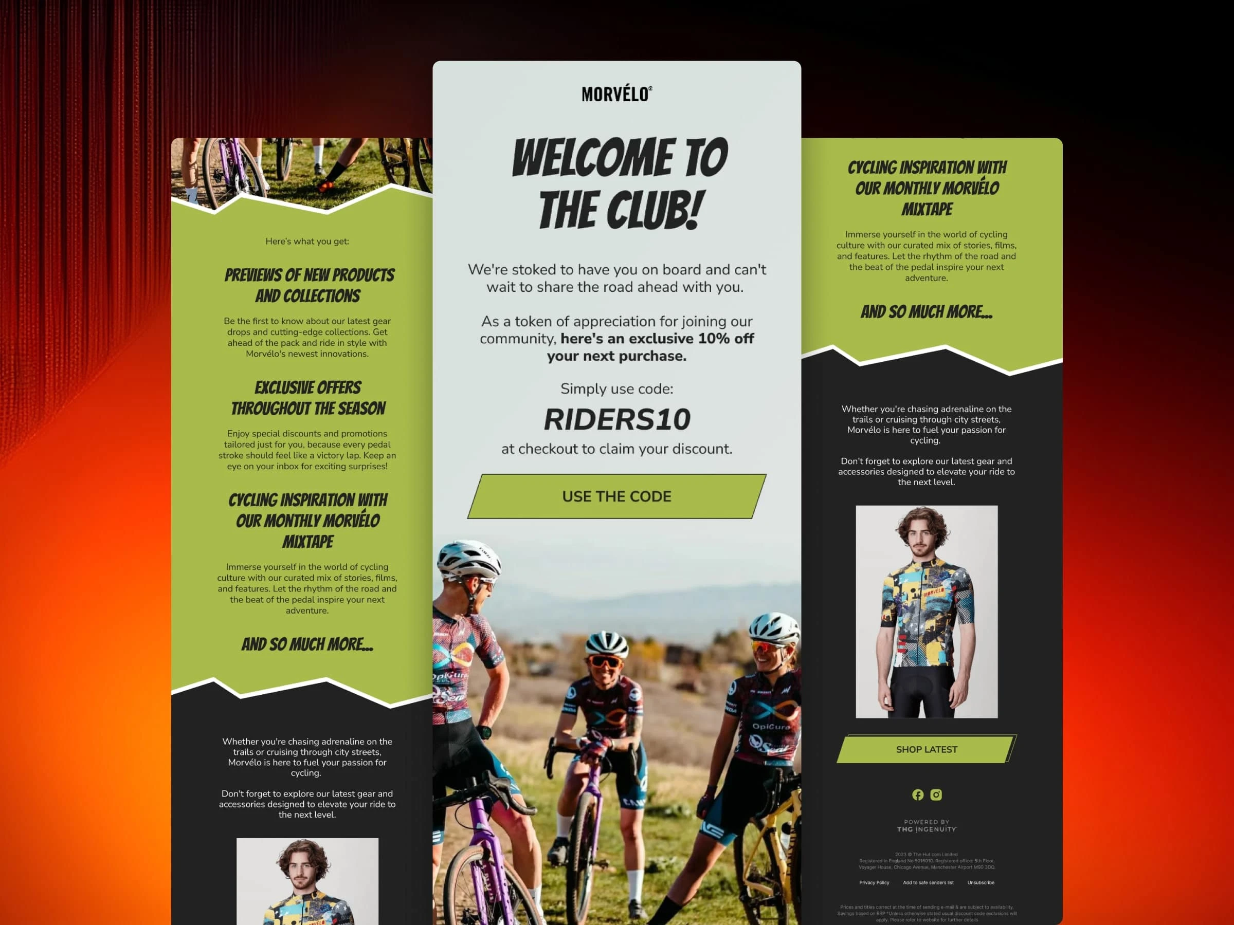 Morvelo welcome email