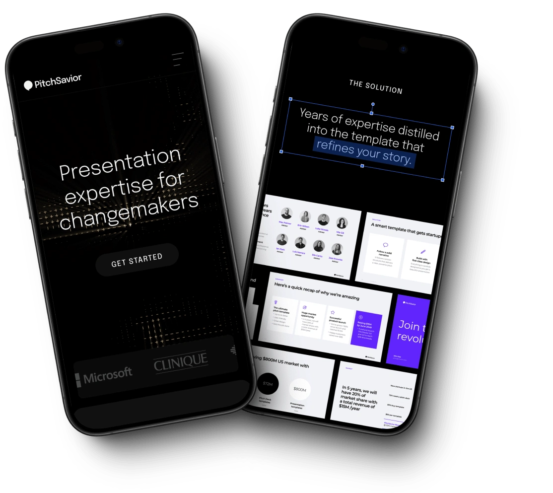 PitchSavior Framer website - mobile view - made by Design Freaks