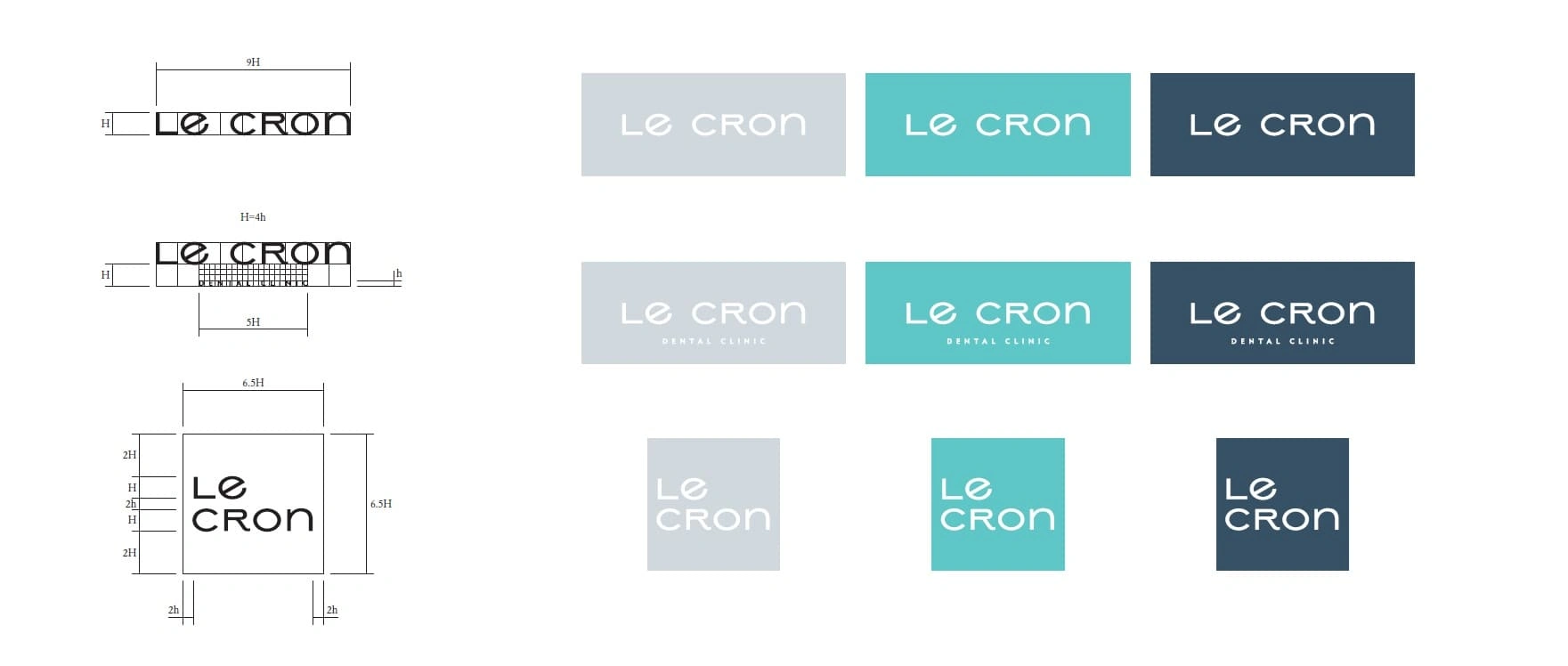 The corporate identity guideline defined proper use of the logo, brand colors, and logo variations.