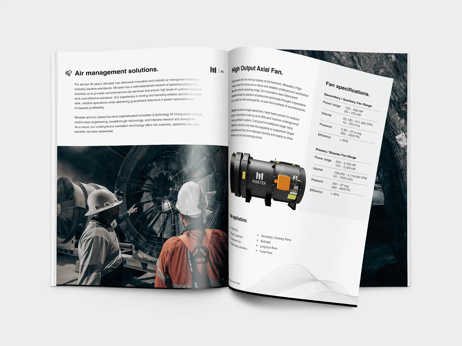 Inside Spread of Air Brochure - Mining