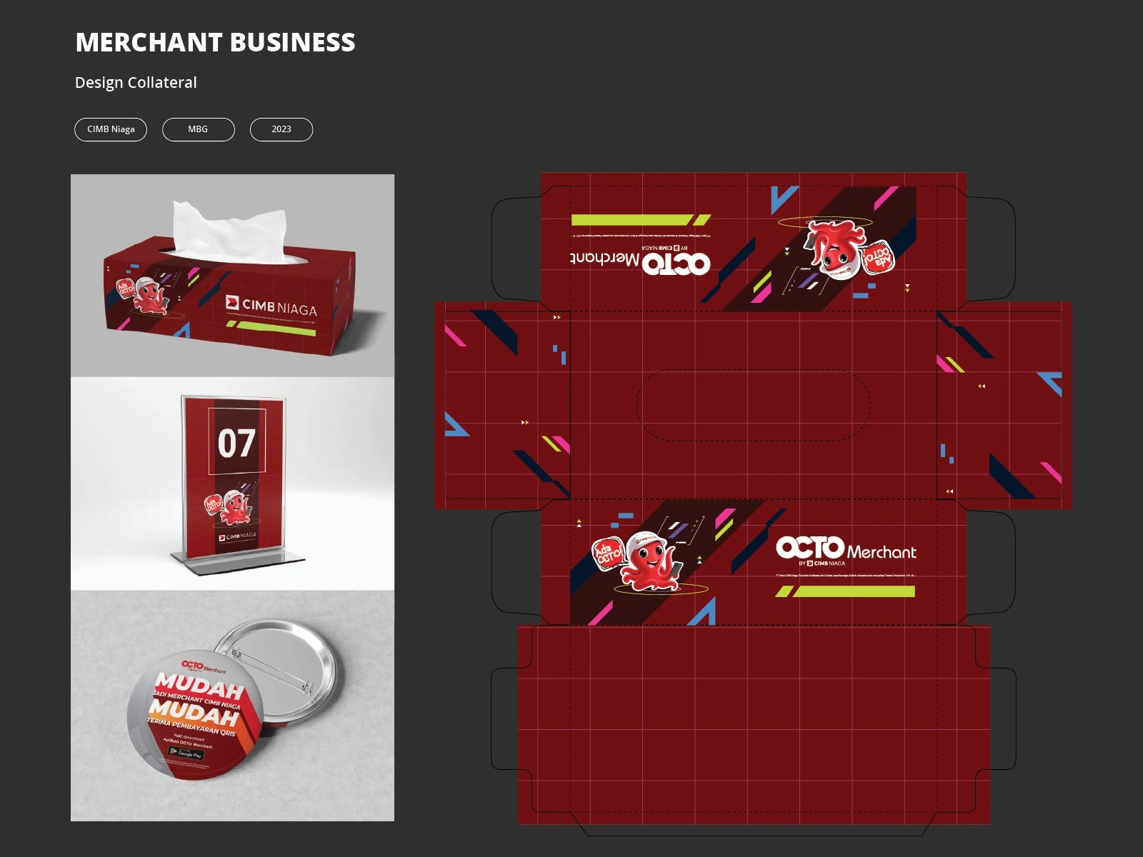 Collateral Design for OCTO Merchant Merchandise