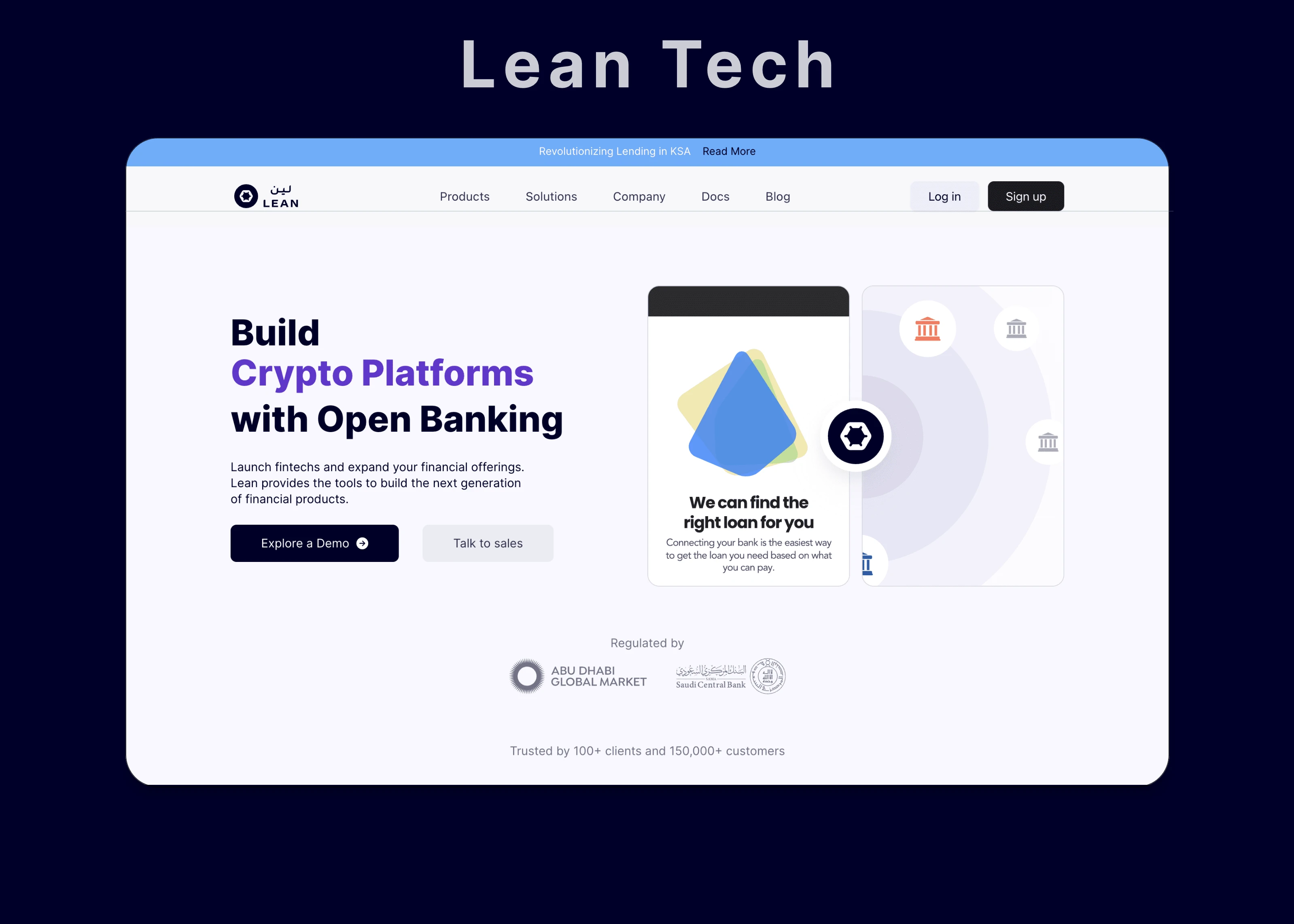 Lean Tech Hero Section