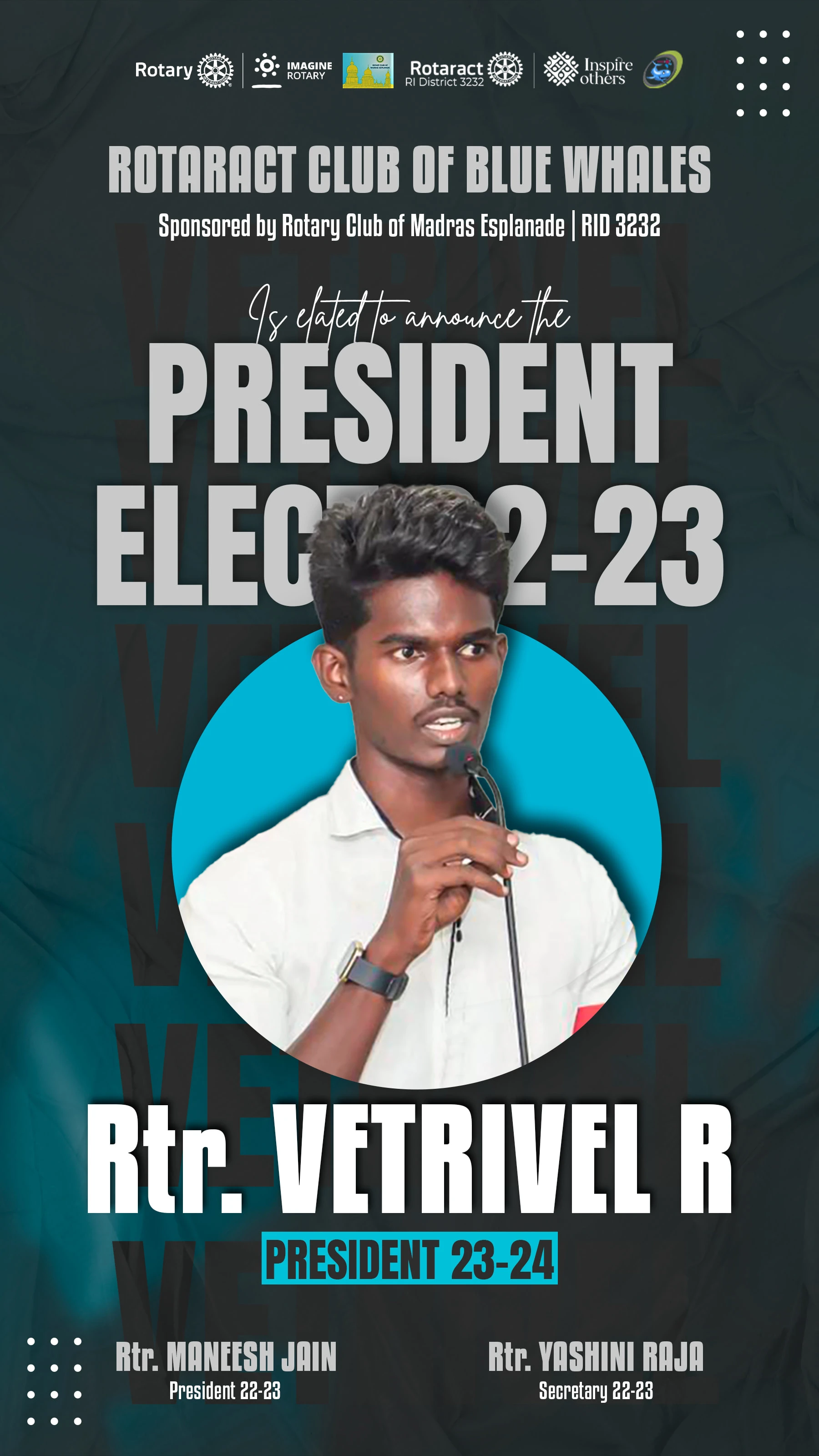 President Elect Announcement Poster Design