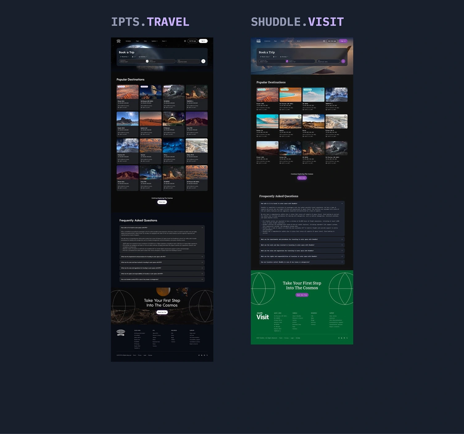 IPTS Travel vs Shuddle Visit