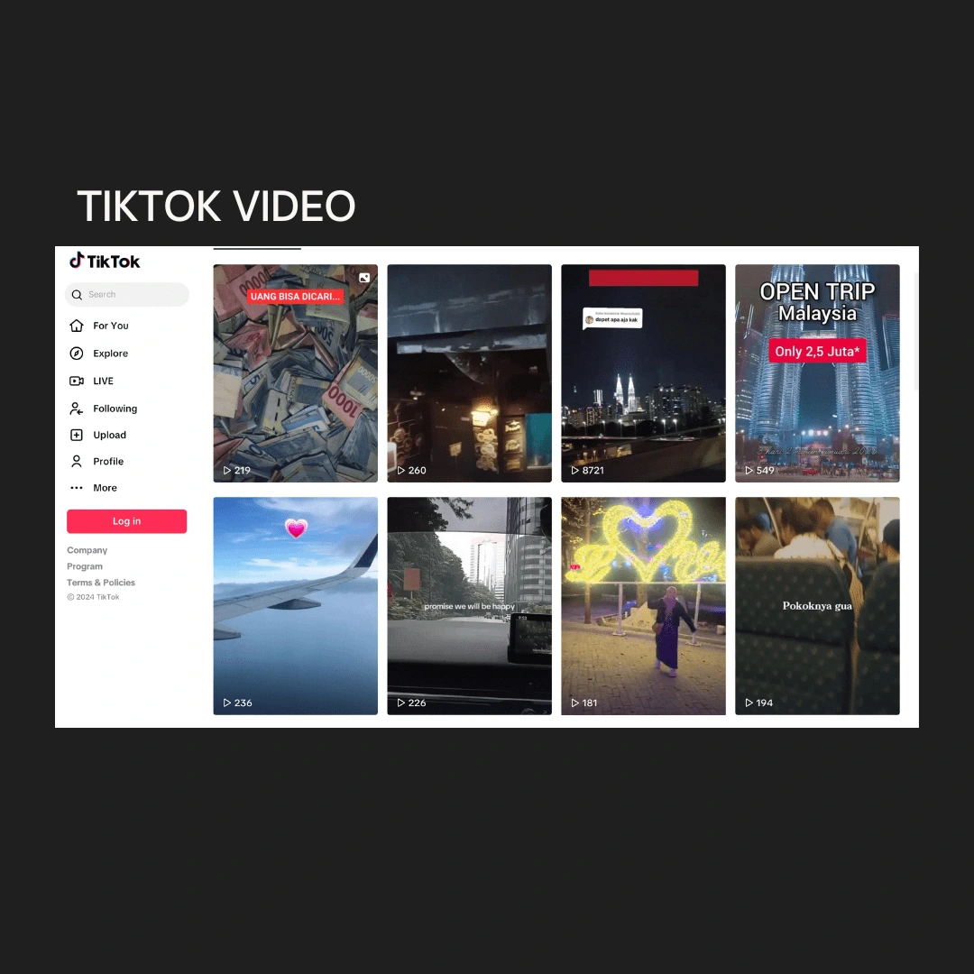 Video for Tiktok