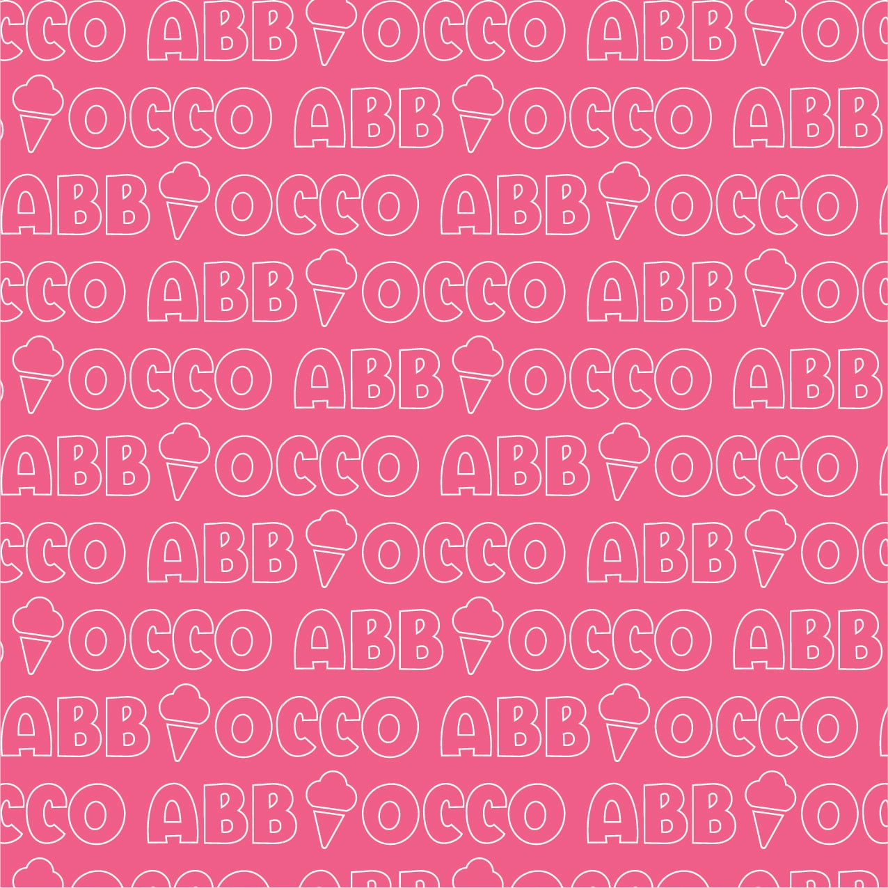 Patterns Curation for the Brand Using the Wordmark and Stroked Outlines.