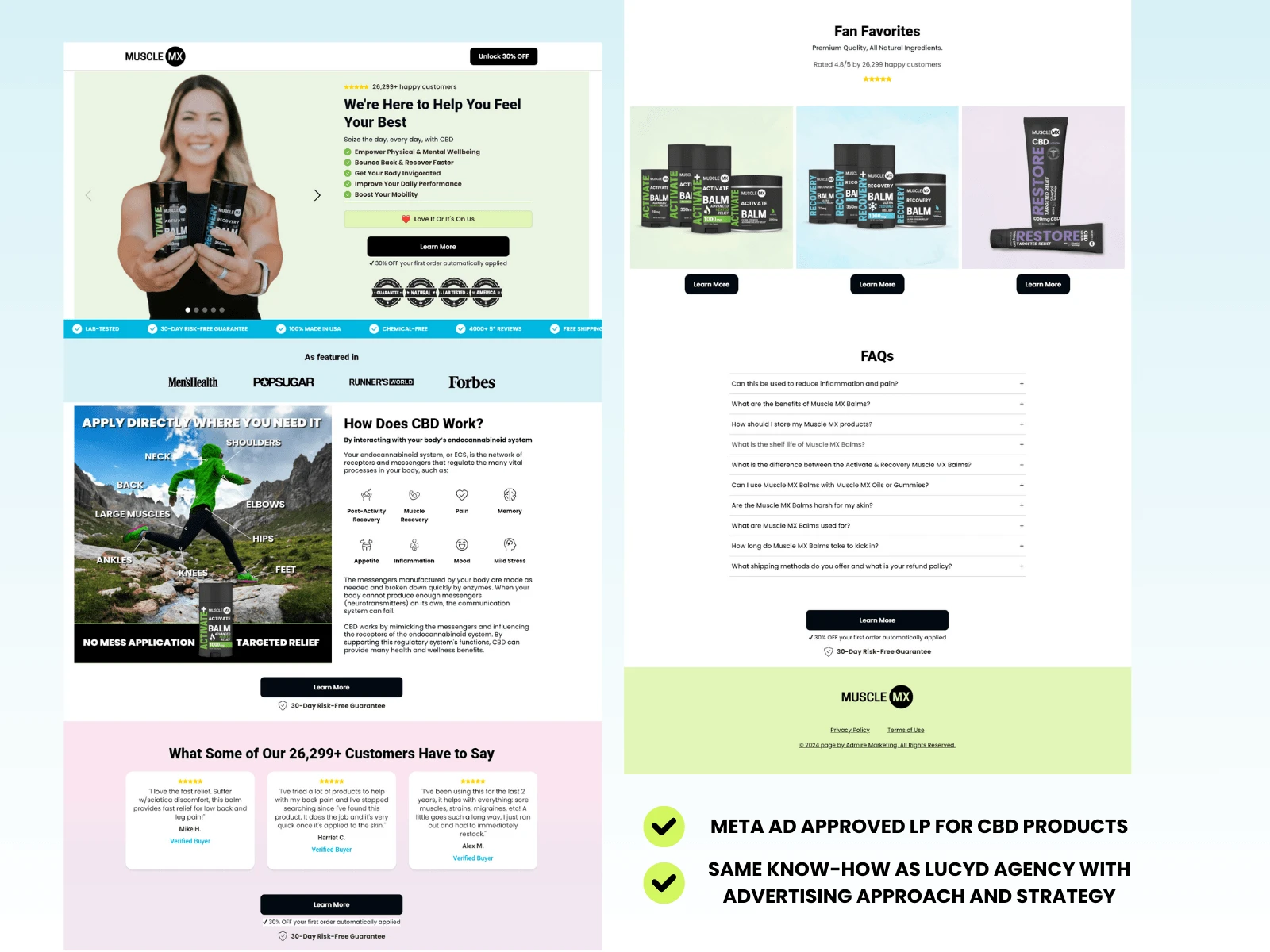 Custom Landing Page Design + Implementation & tracking setup