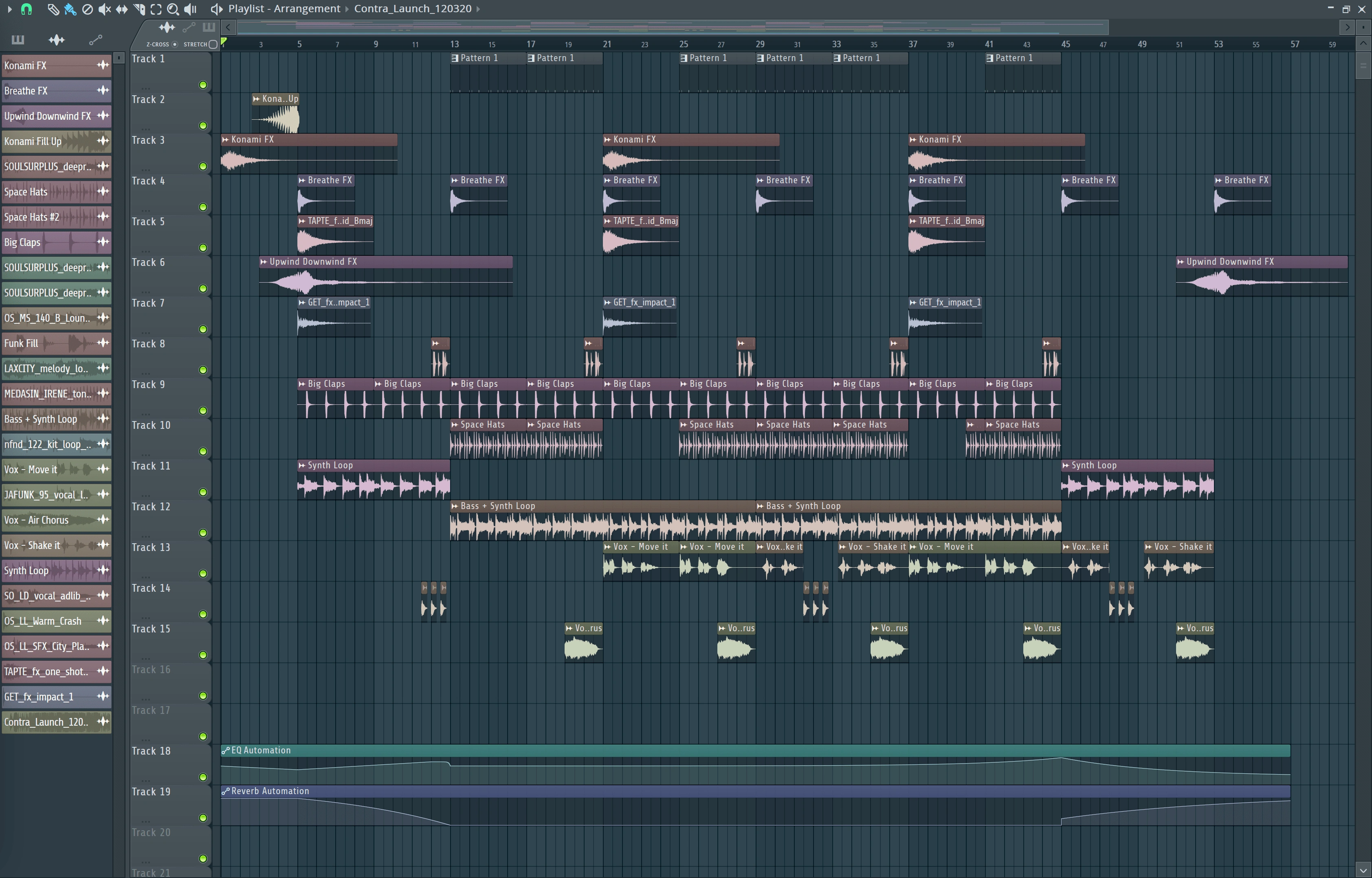 This was the final timeline before we passed the mix over to SFX.