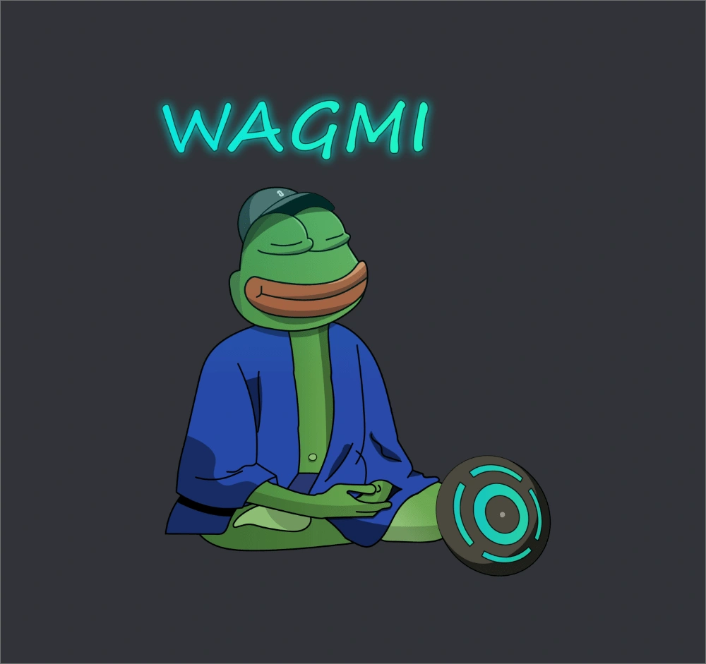 Pepe frog meditating (Omni-x)