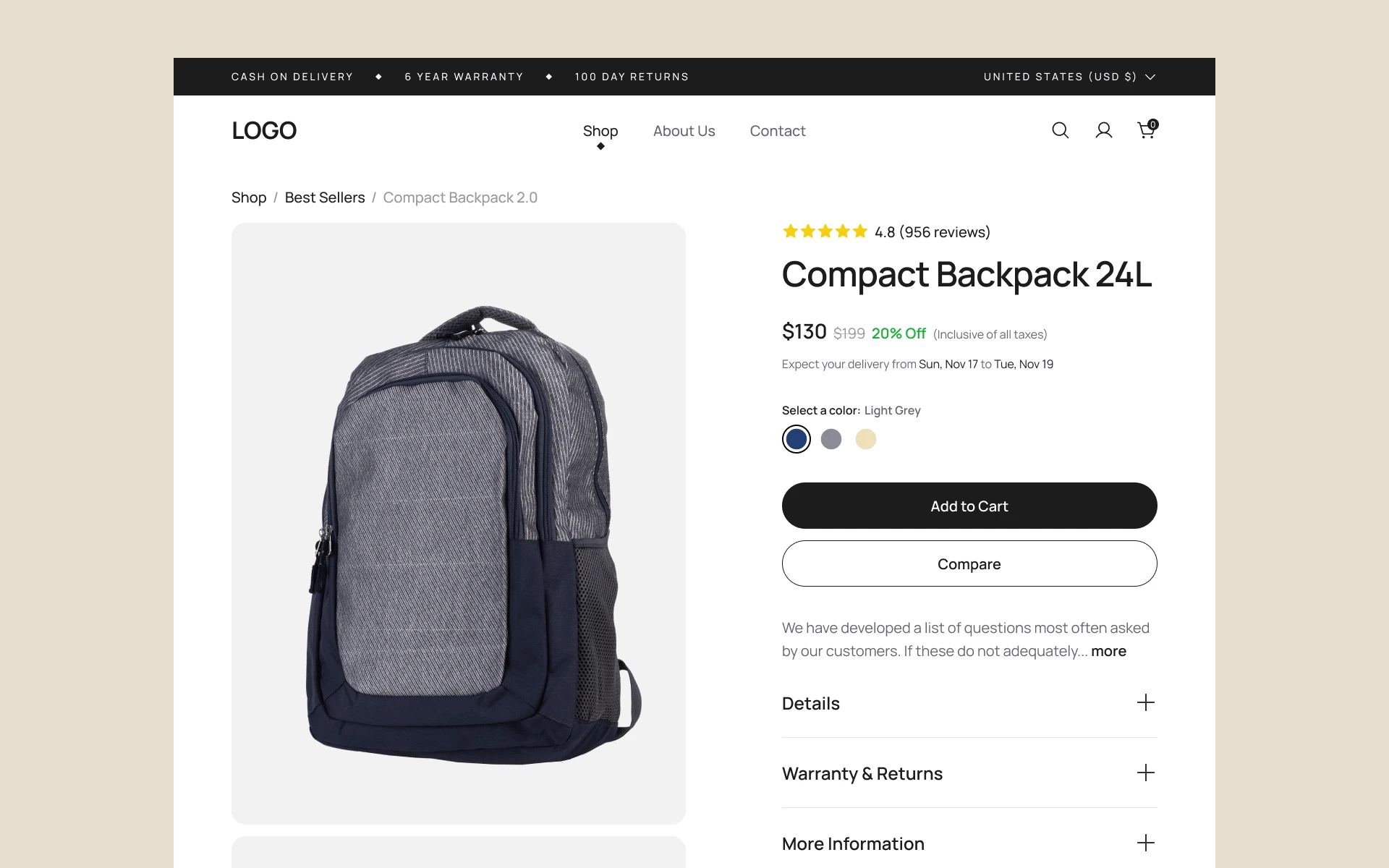 Product page