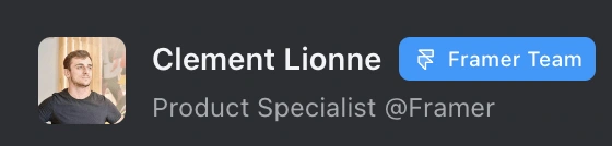 Product Specialist at Framer