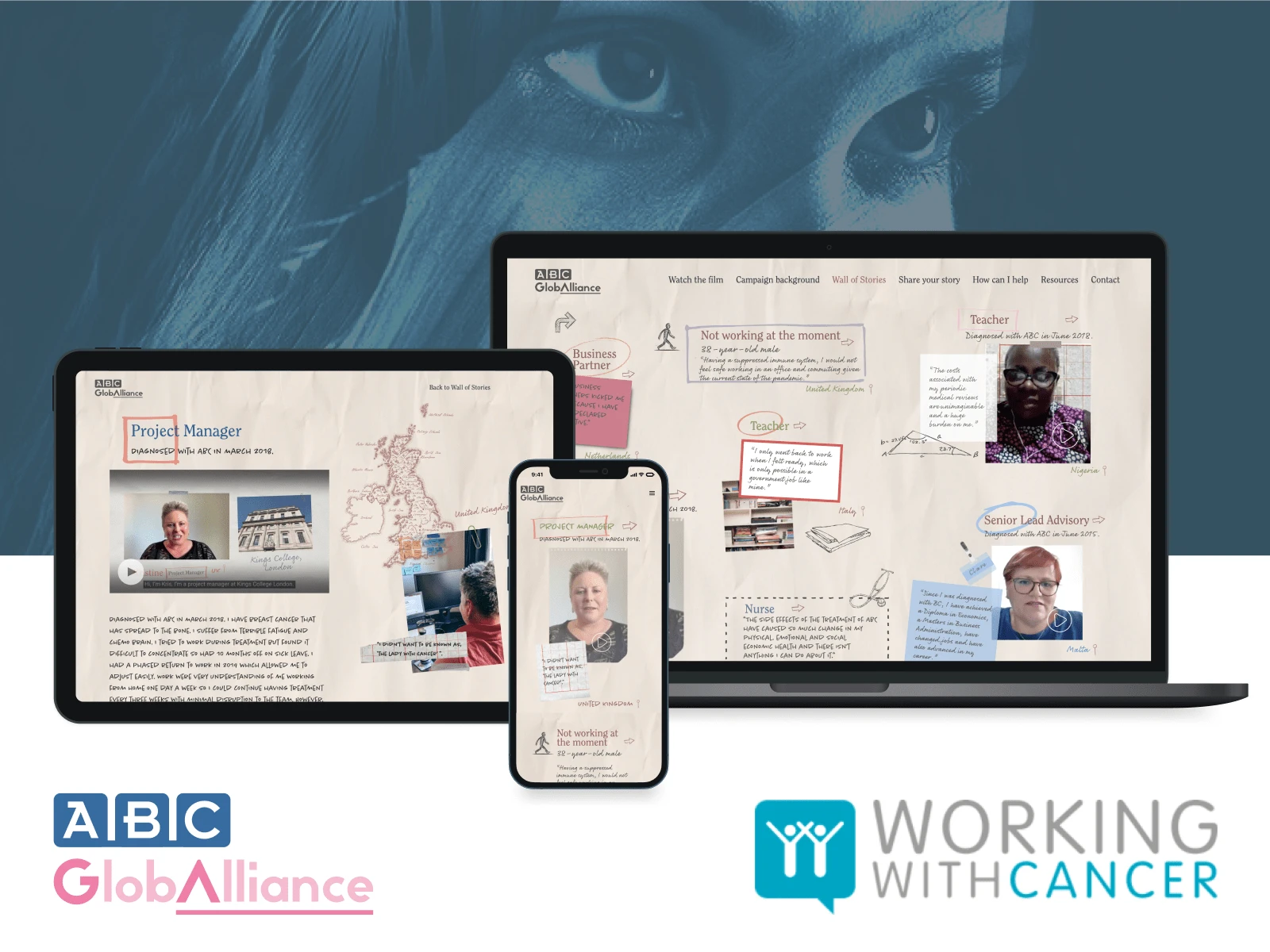 Final Designs for Working with Cancer - A Global Platform for Advanced Breast Cancer patients