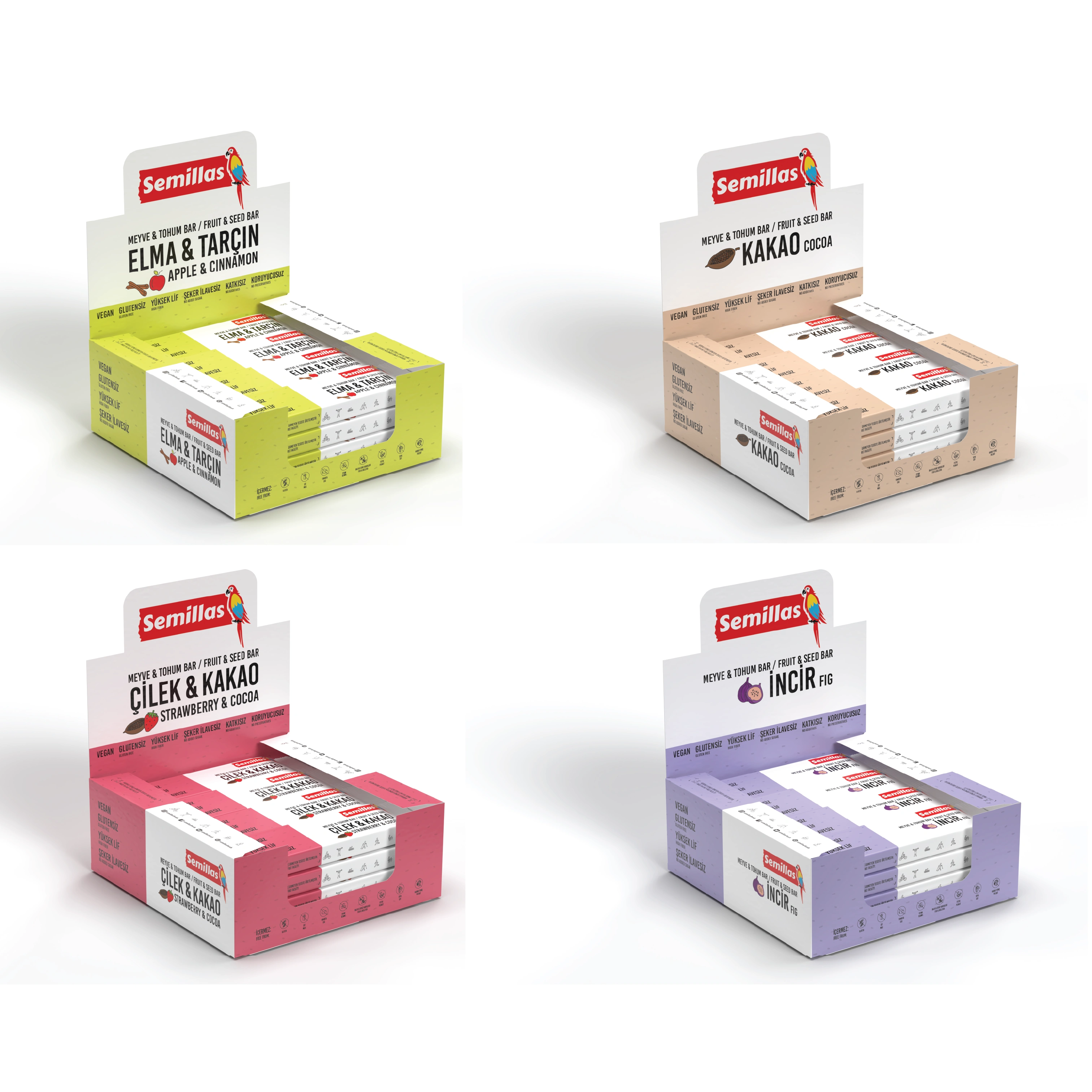 Display Box and Packaging Designs for the Fruit & Seed Bars