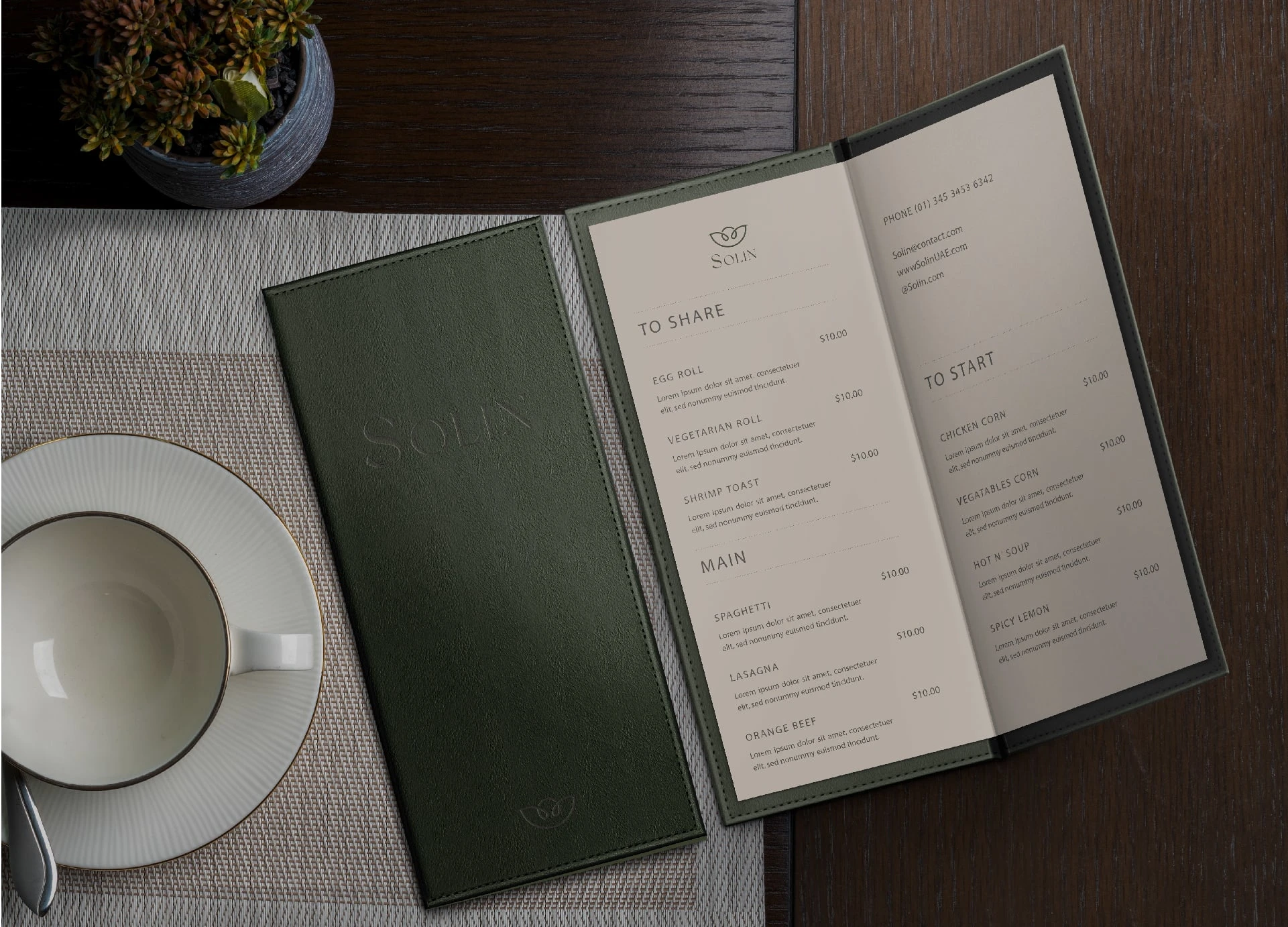 Menu Design Visuals