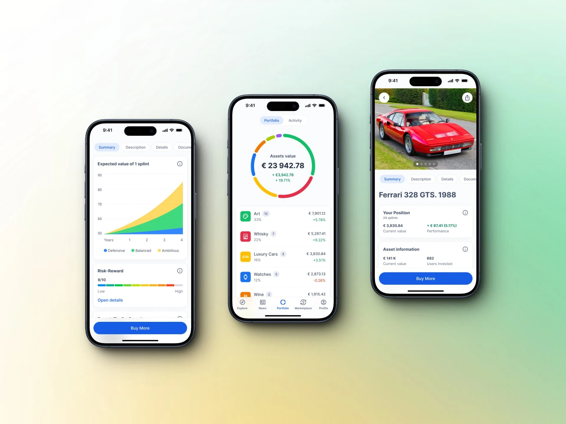 Splint Invest iOS App Concept