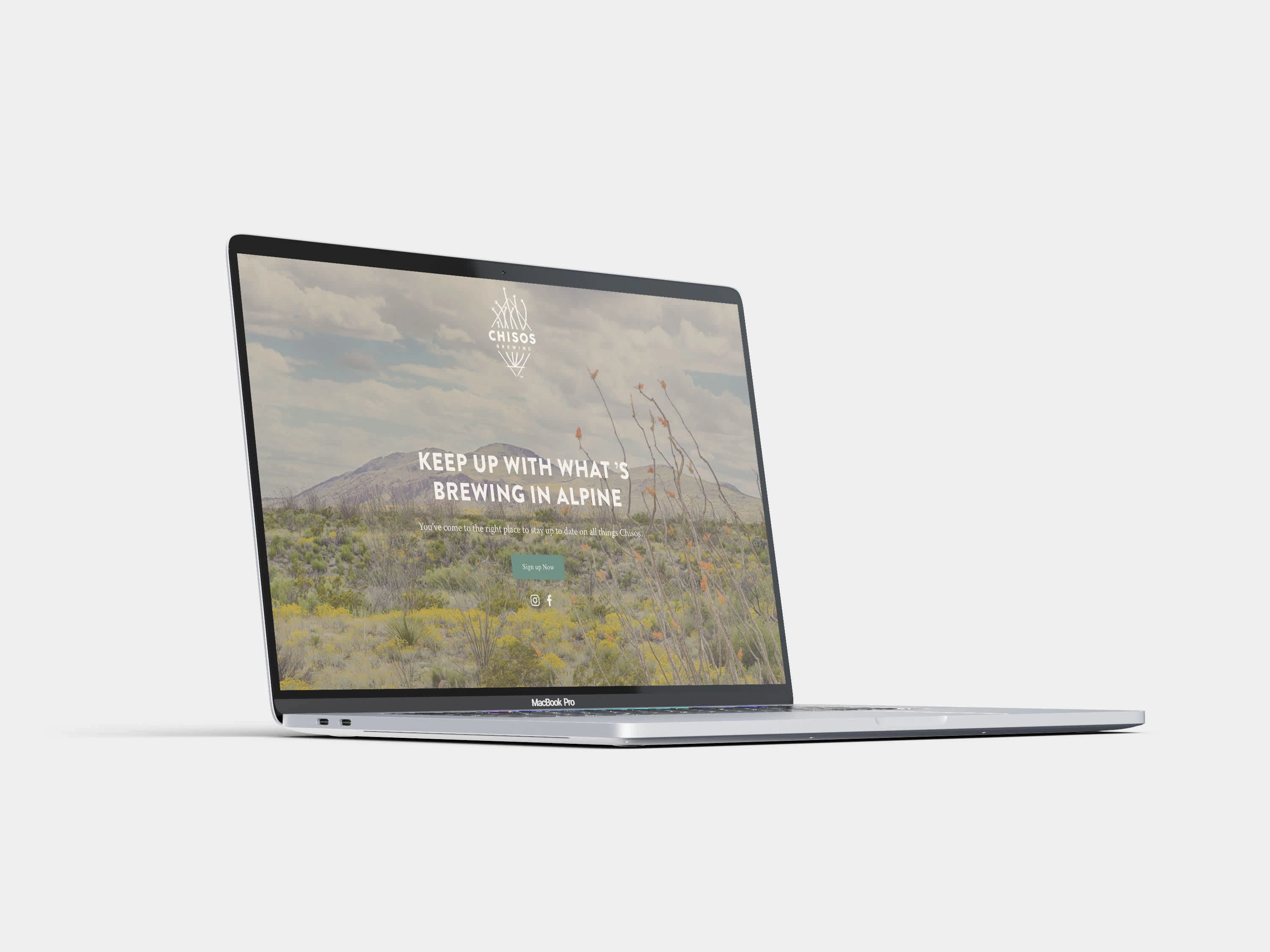 Chisos Brewing: SquareSpace Landing Page