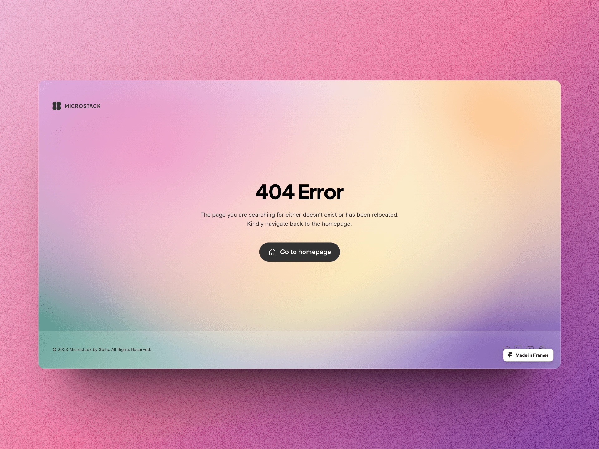 404 error page