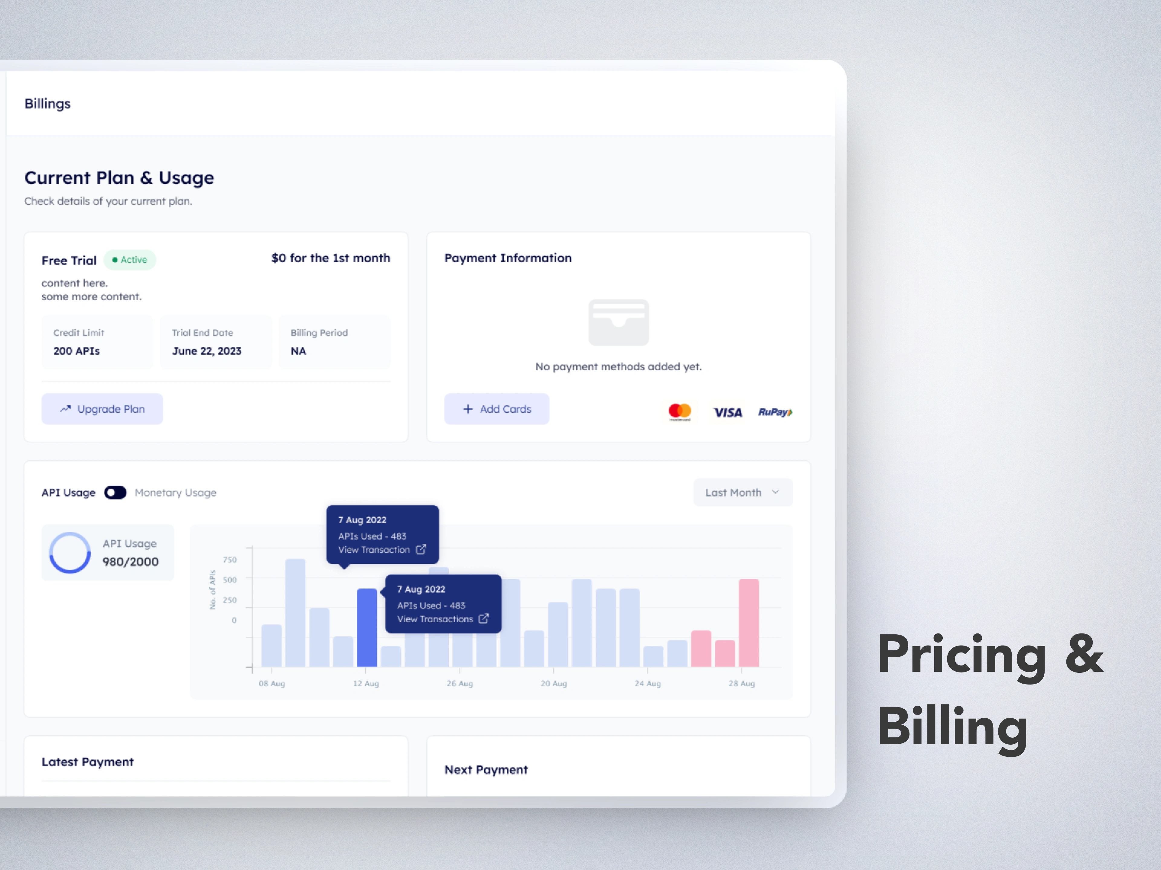 Pricing & Billing