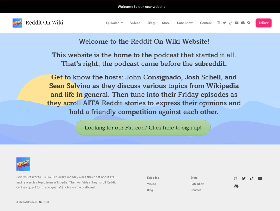 Example of a redesigned www.redditonwiki.com by Kim Kawaguchi