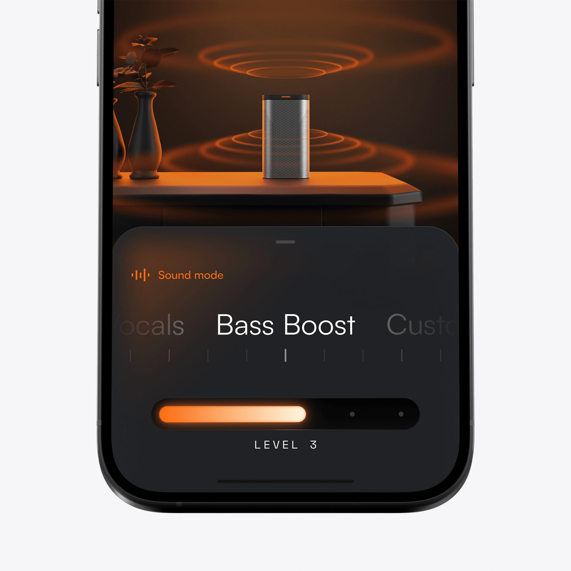 HarmonyPod Sound Mode App Design