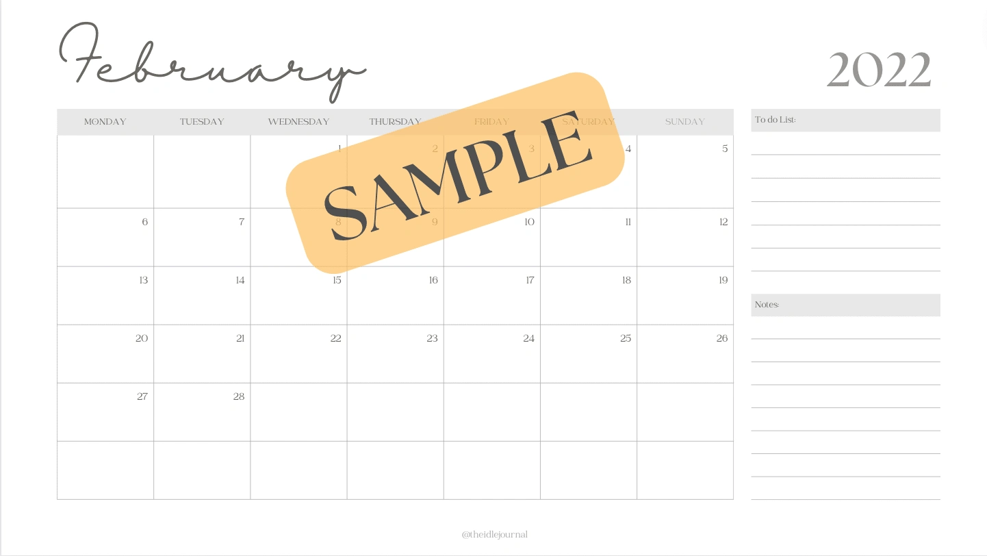 Printable Calendar