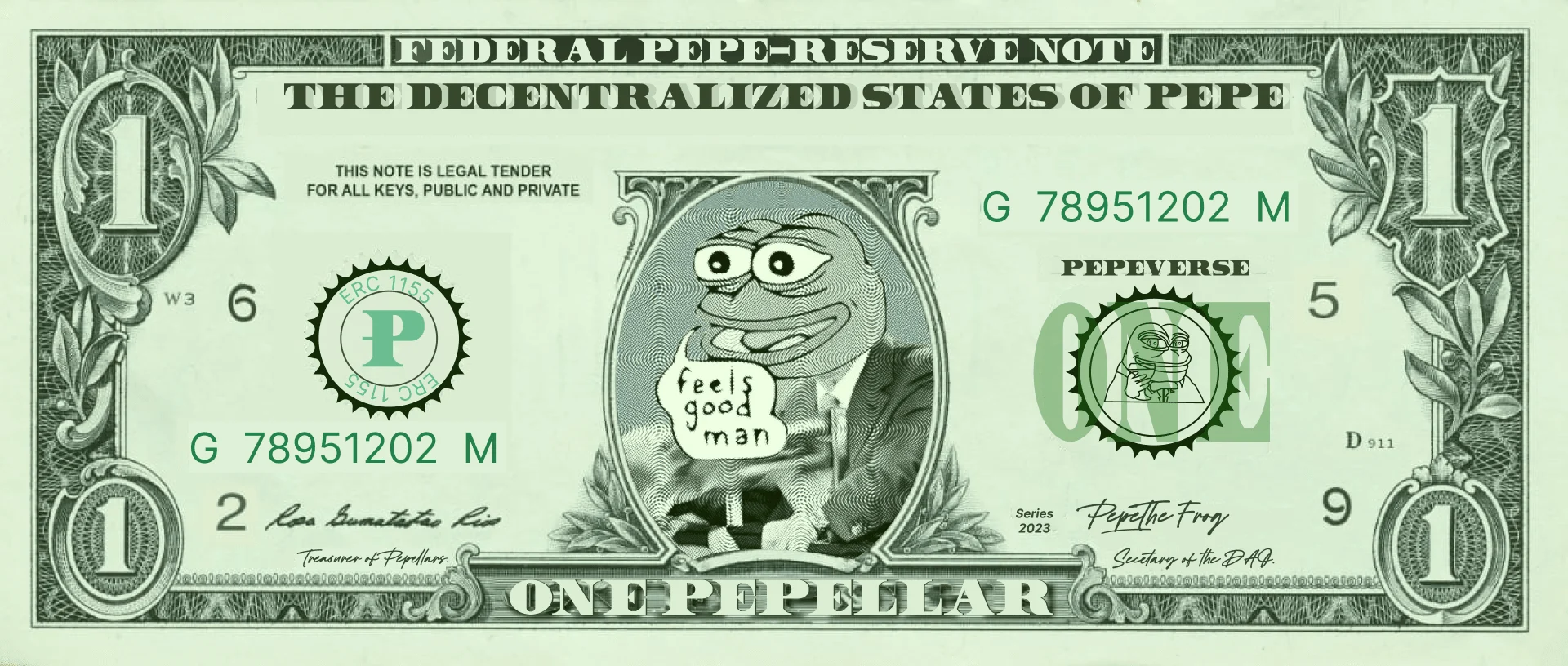 Dollar Note design for pepellar 