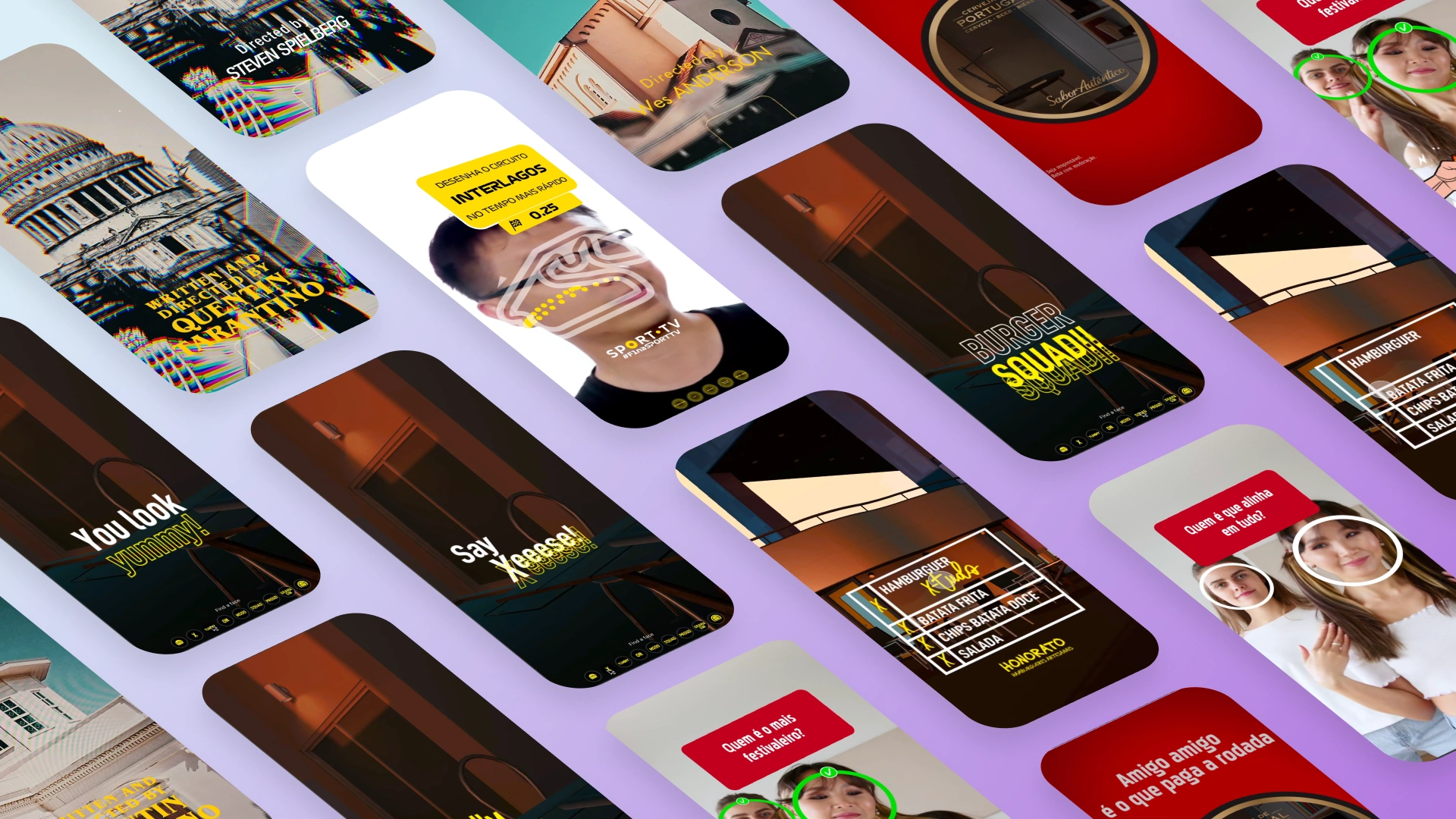 Created a variety of engaging Instagram filters for prominent brands including Sport TV, Super Bock, Honorato, and others, enhancing their digital presence and audience interaction.