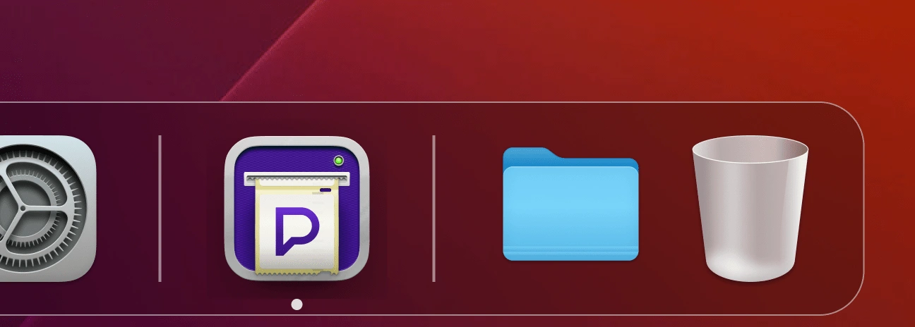 ProPrint app icon in the Dock