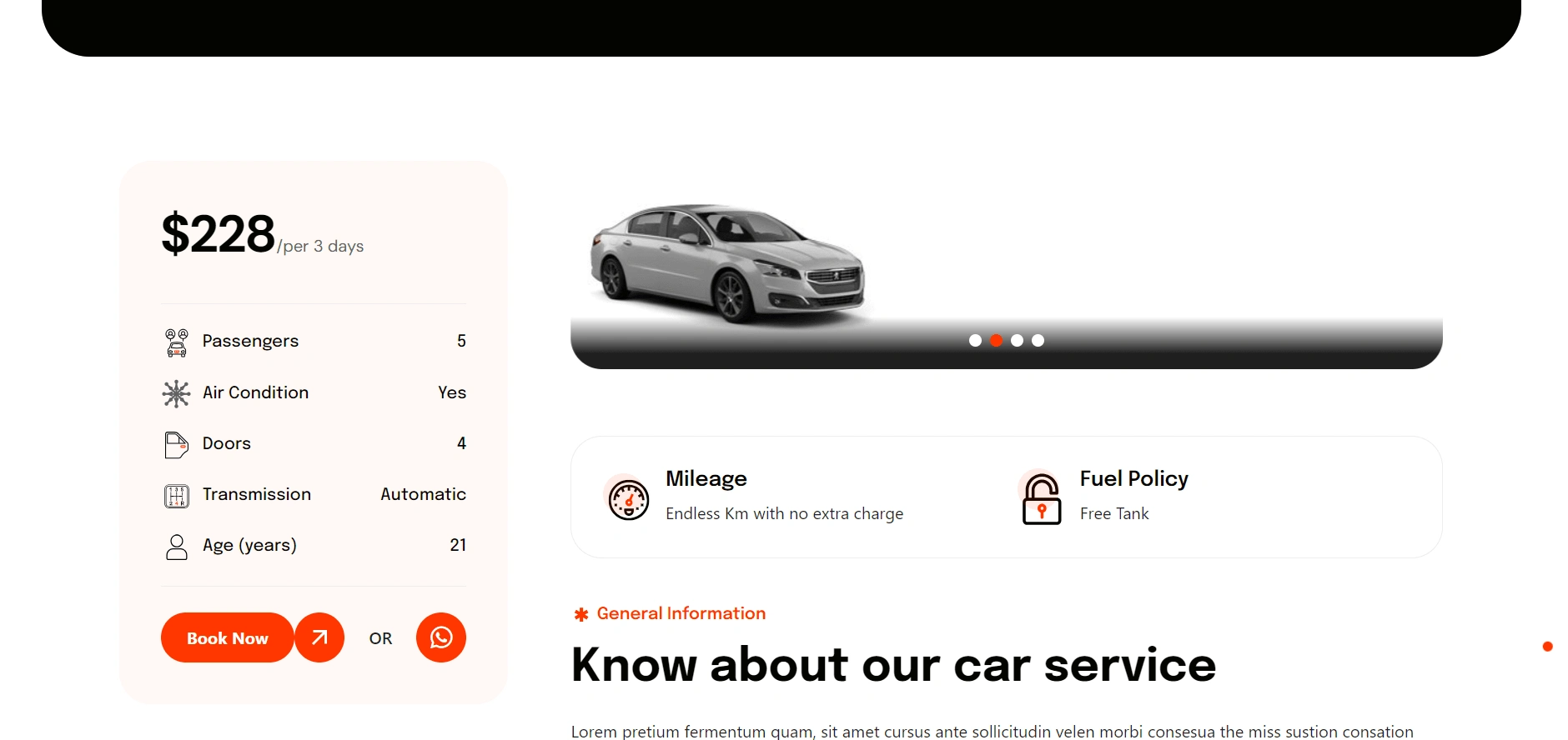 Car Details Page