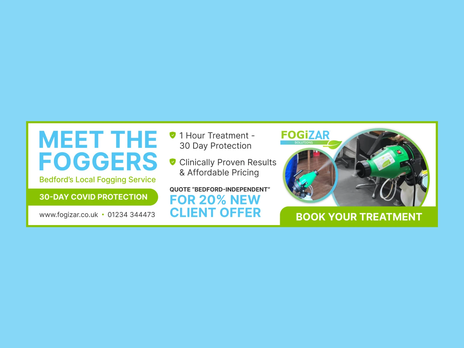 Designed a banner ad for a disinfeTBSW18 banner ads and digital billboardction company in England