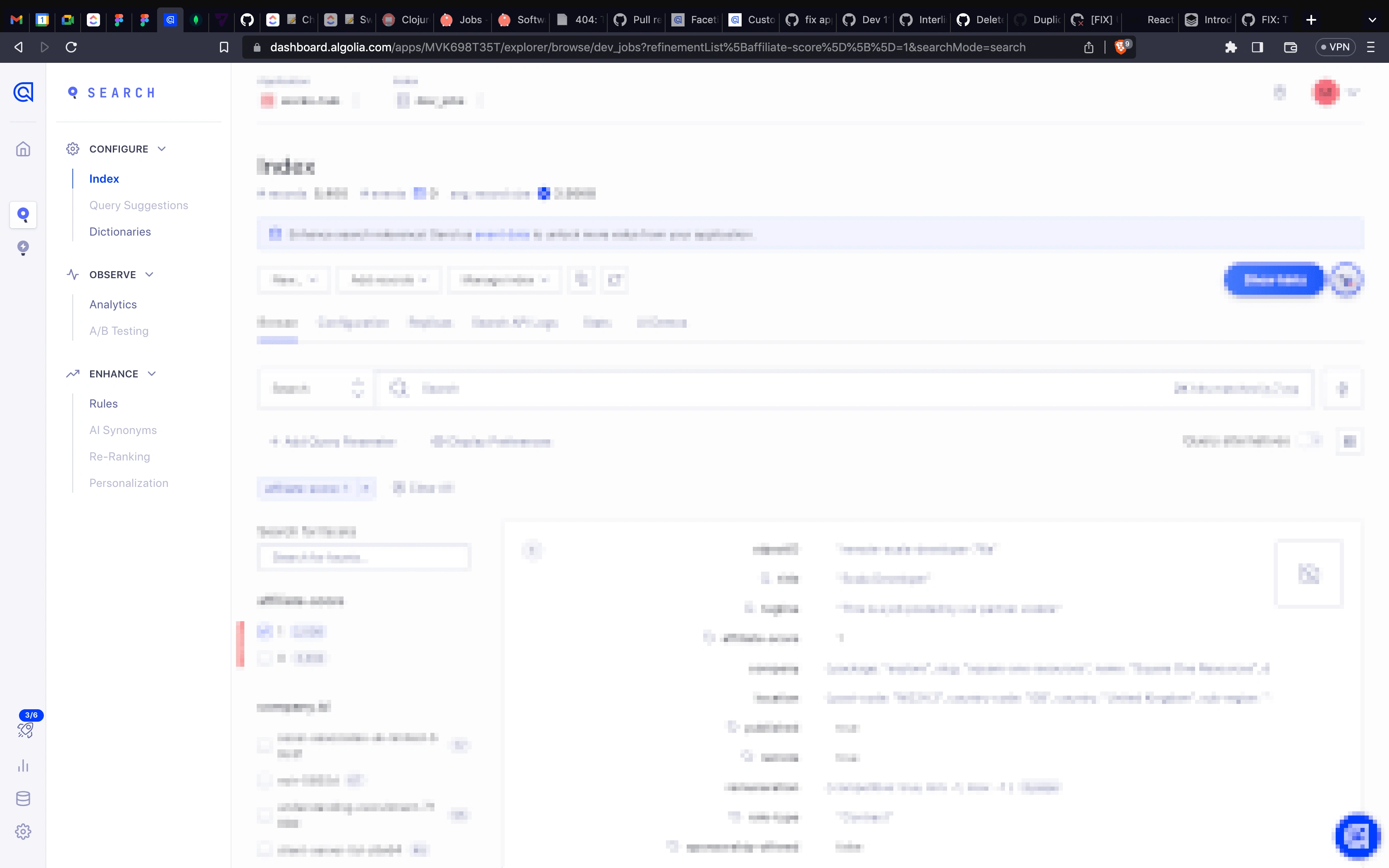 Search Index in Algolia