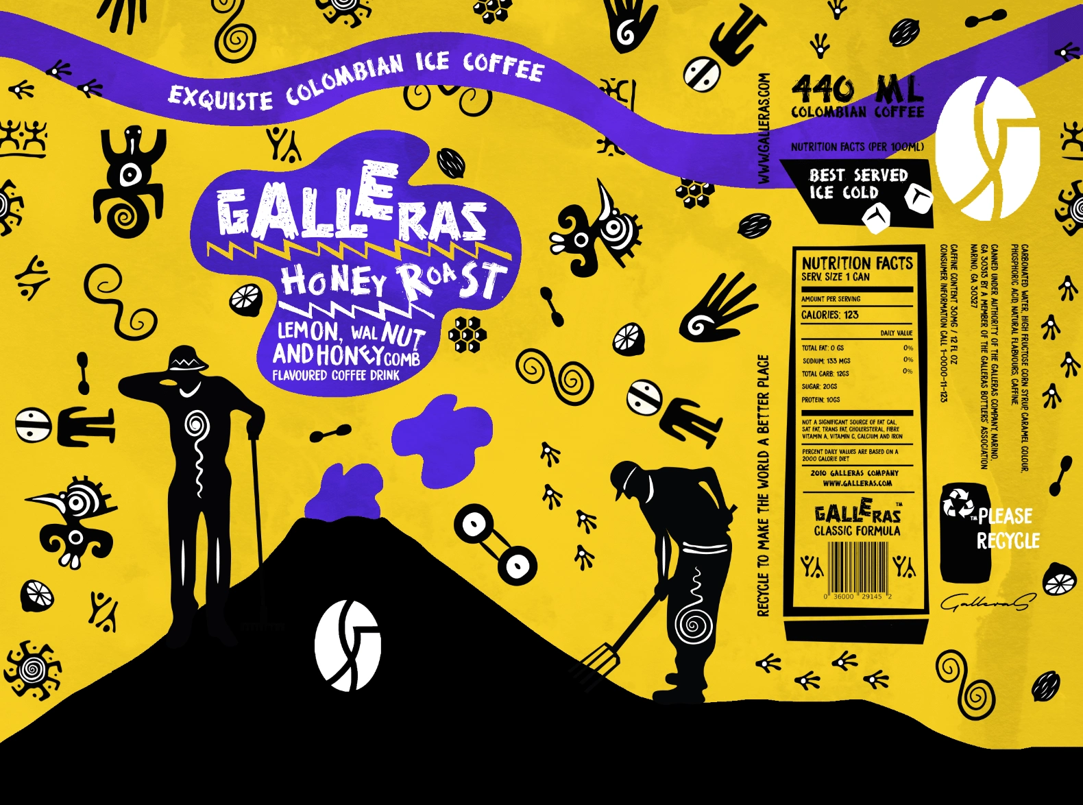 Galleras Honey Roast - Packaging & Label Design