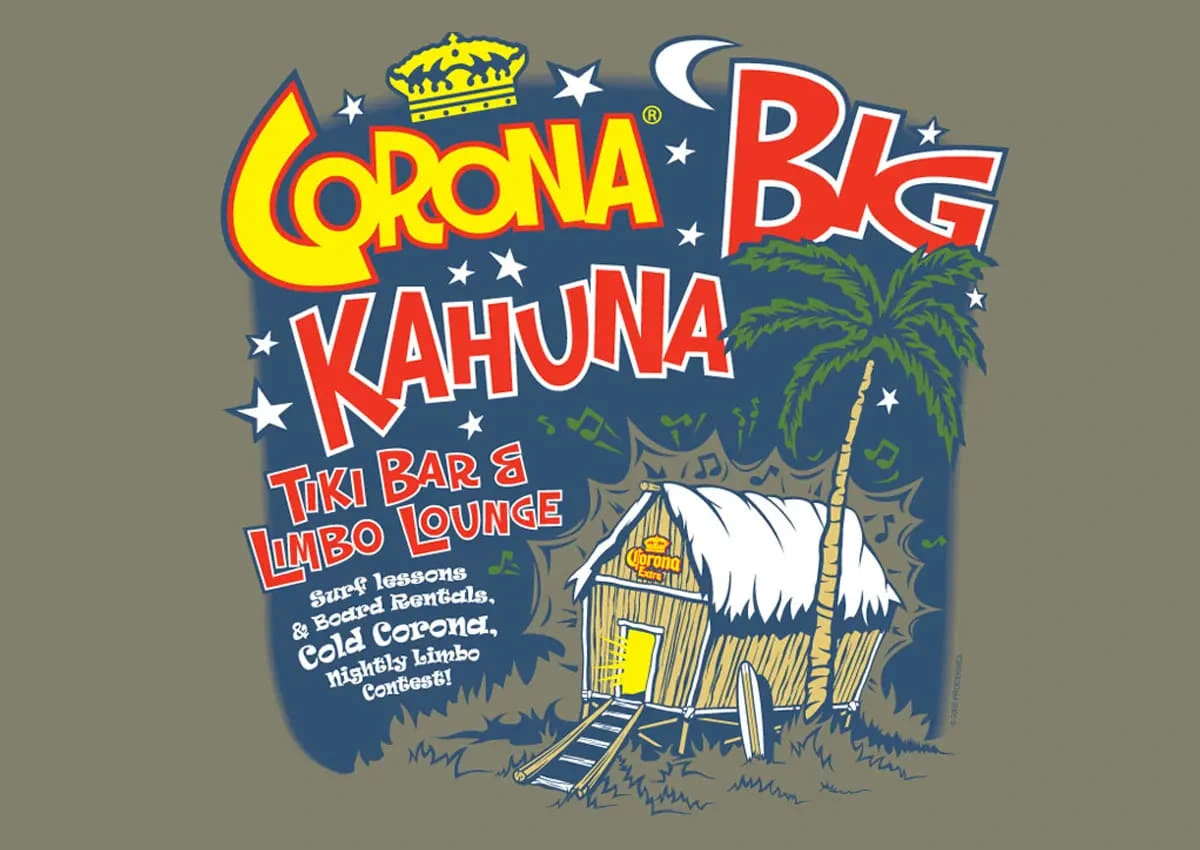 Corona Extra Beer Big Kahuna Graphic - 2007