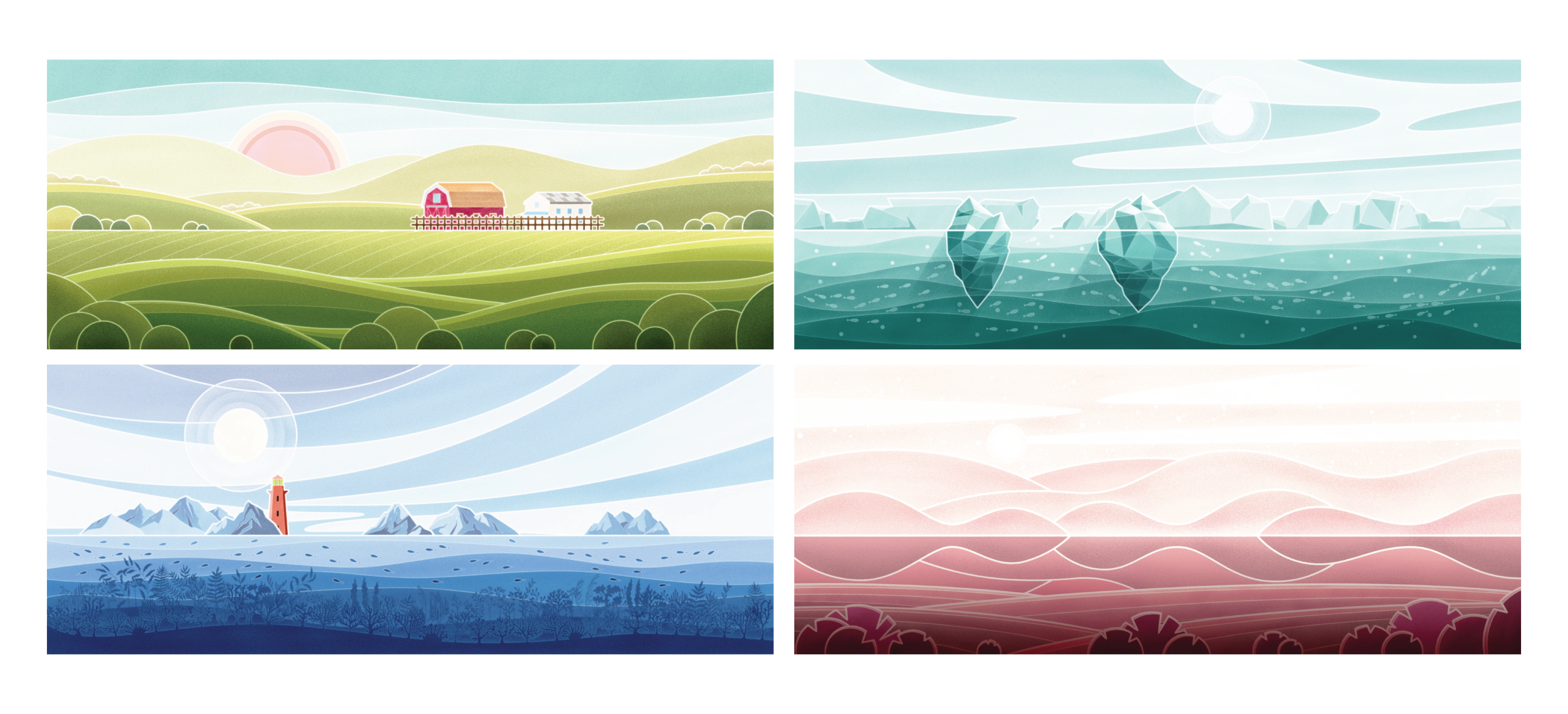 Label Background Illustration