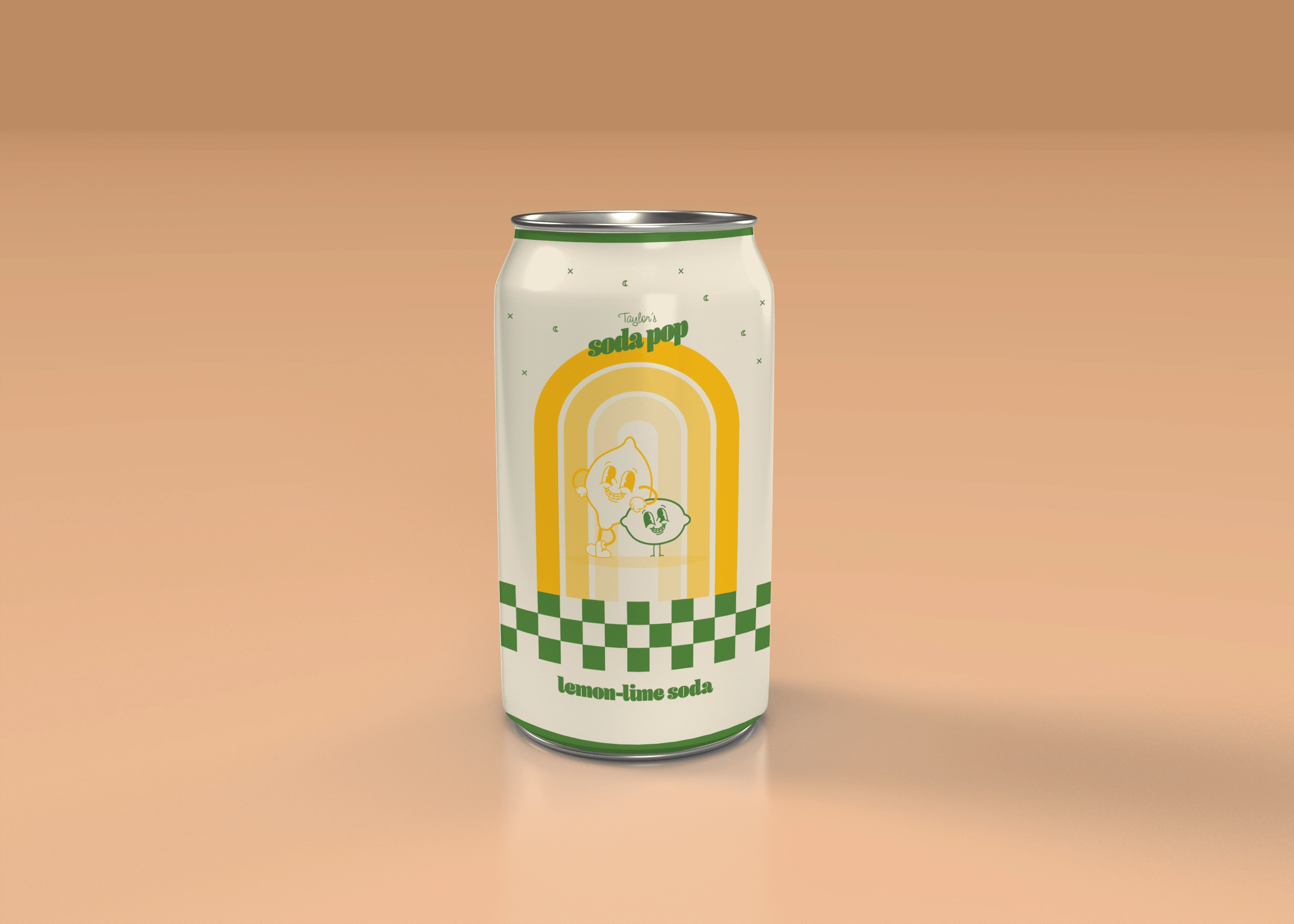 Lemon-Lime Soda Design. 