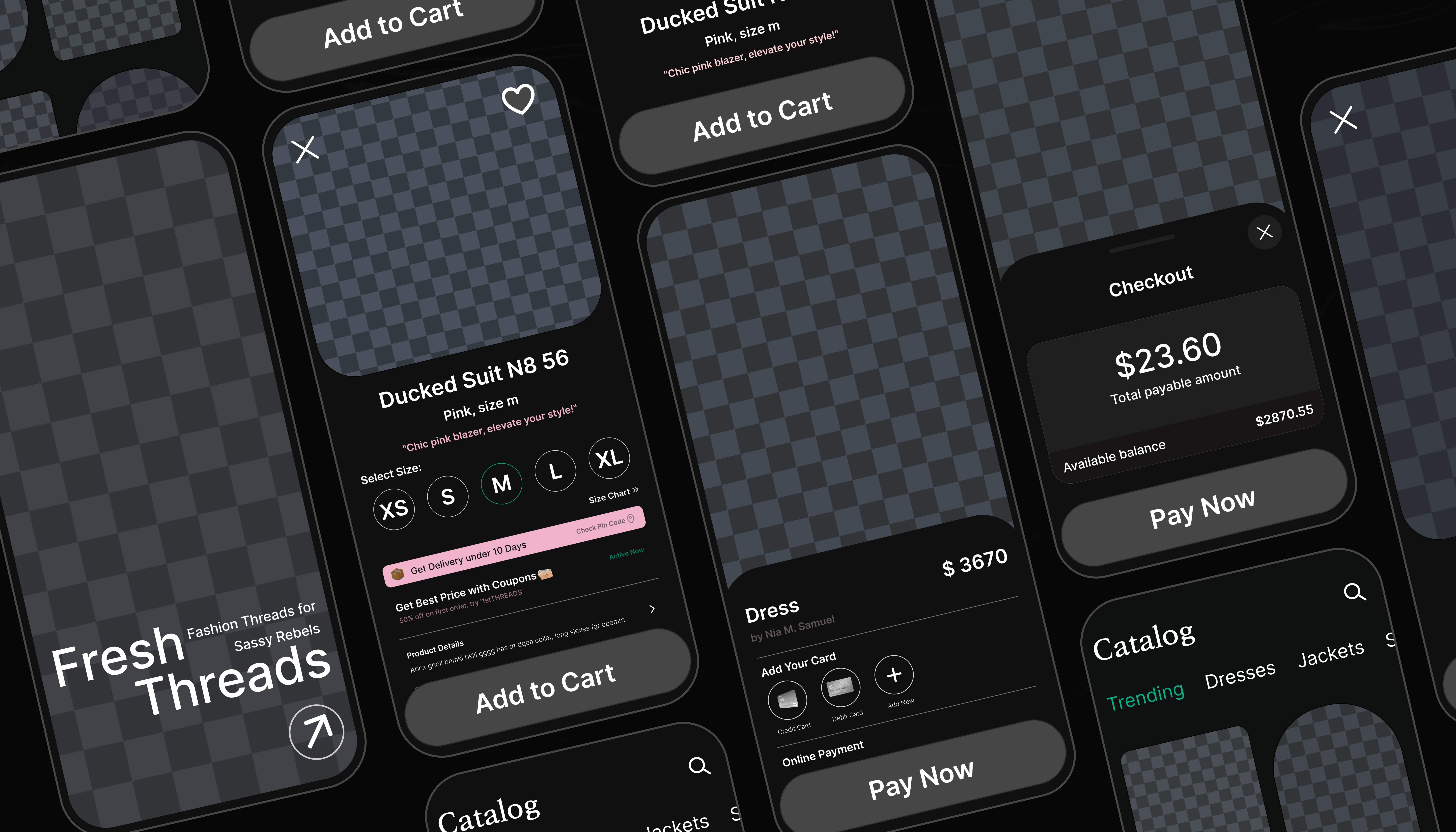 Blueprint for seamless user experience: The wireframe layout of Fresh Threads.