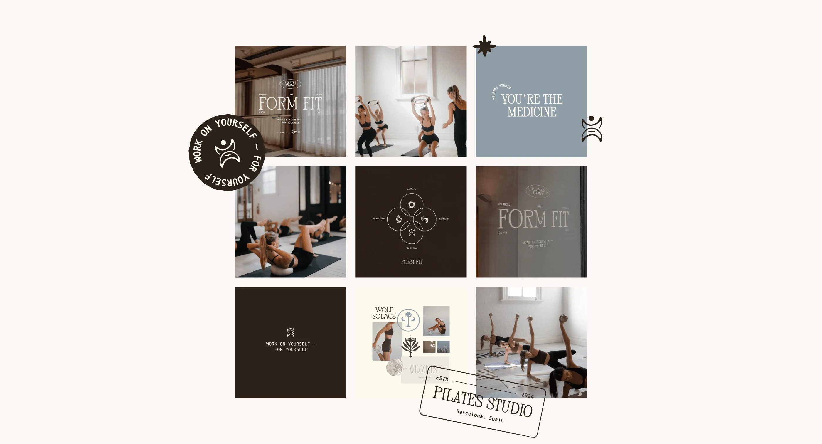 Social Media Assets -  Instagram Grid Templates