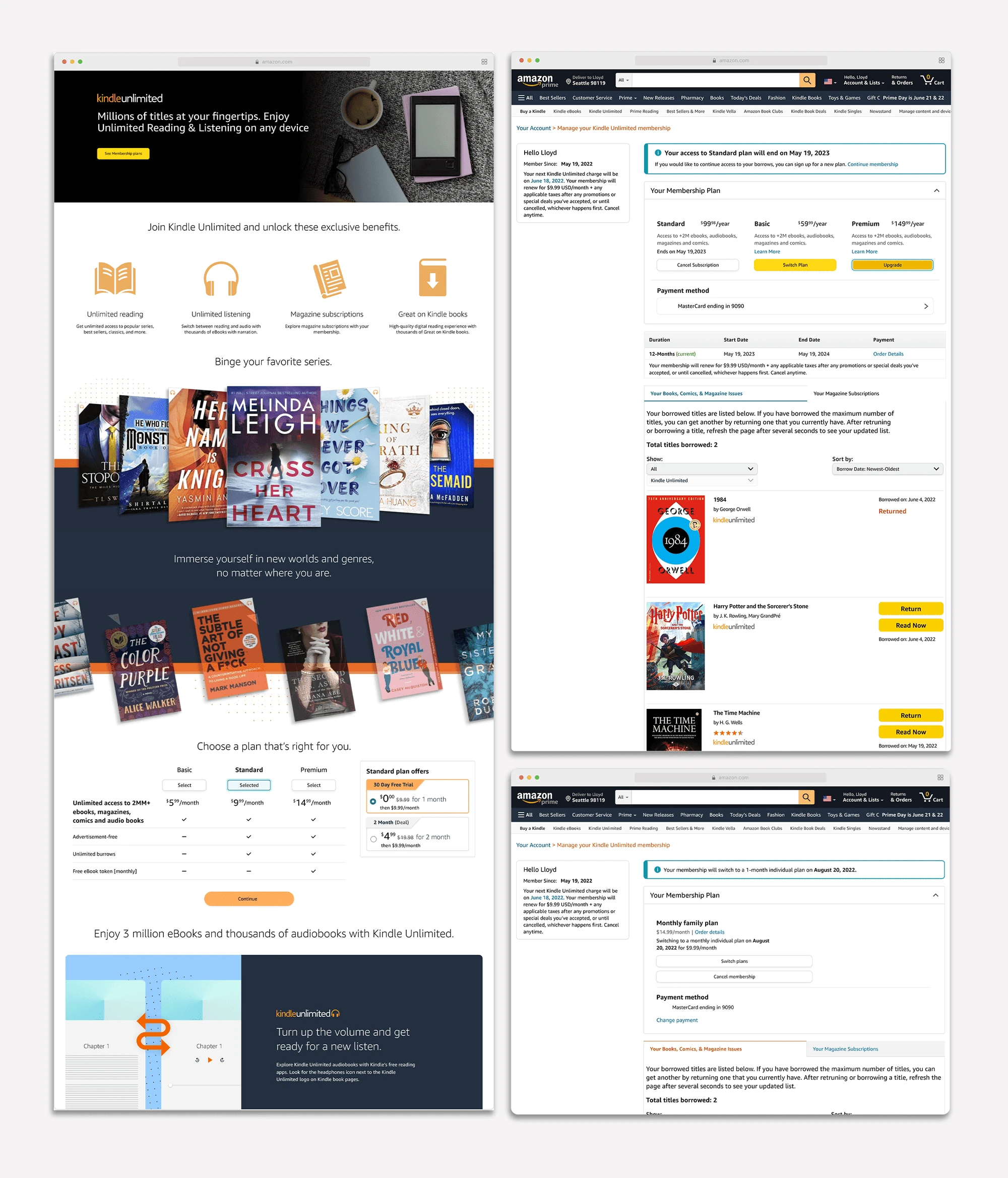 Amazon.com Desktop UX 