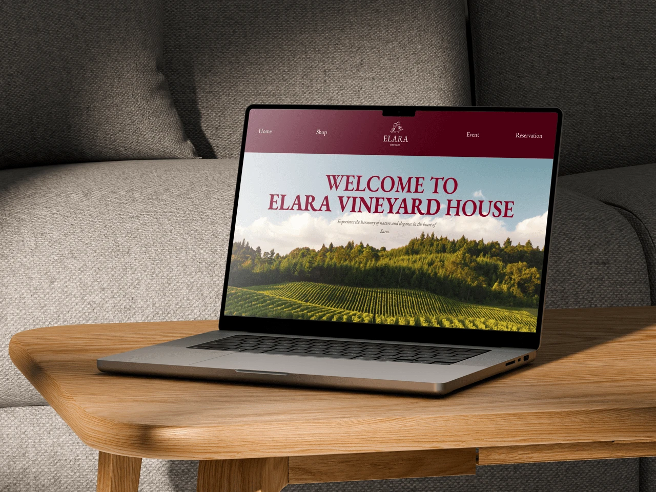 vineyard website design