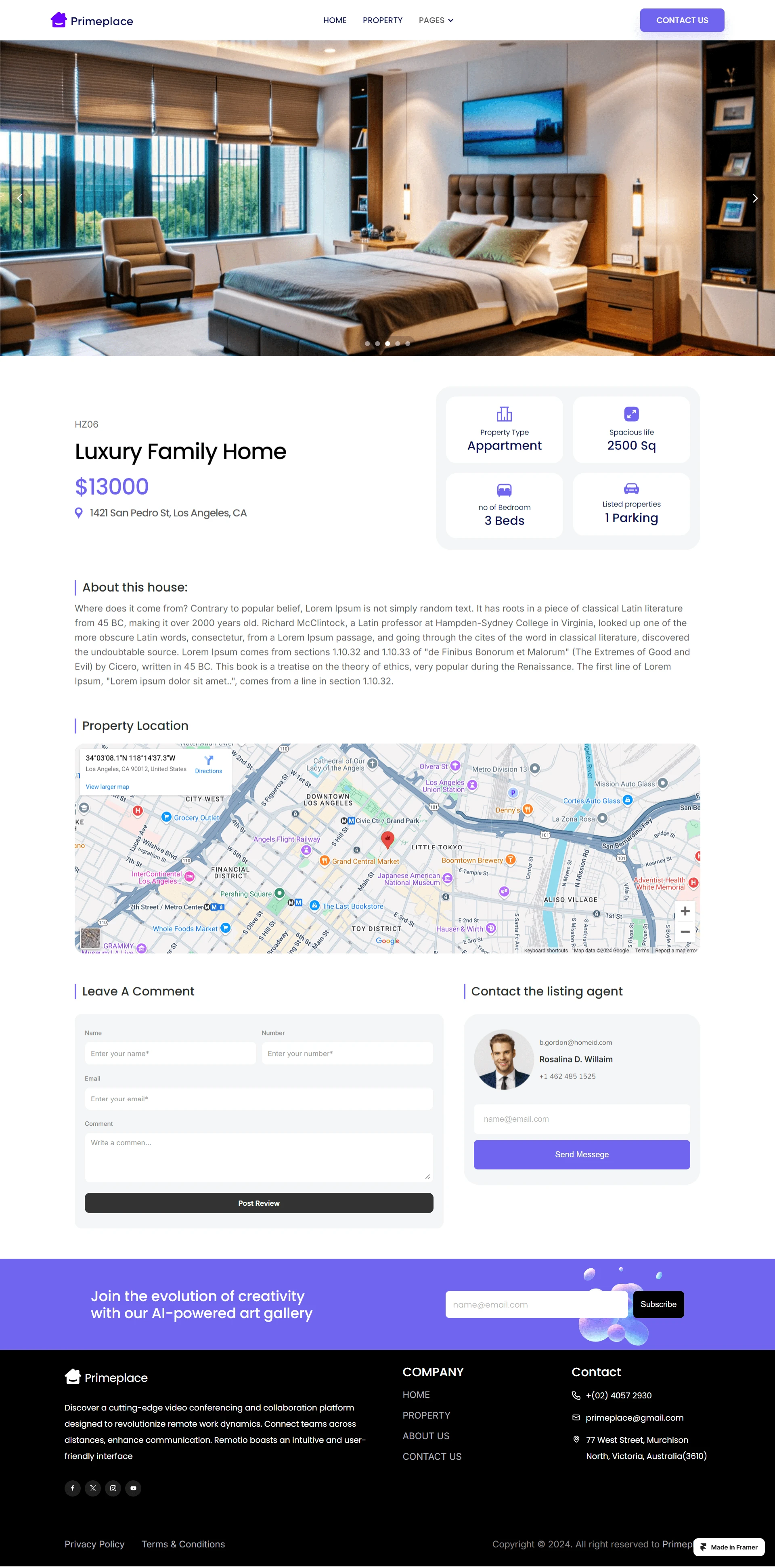 Property Detail Page