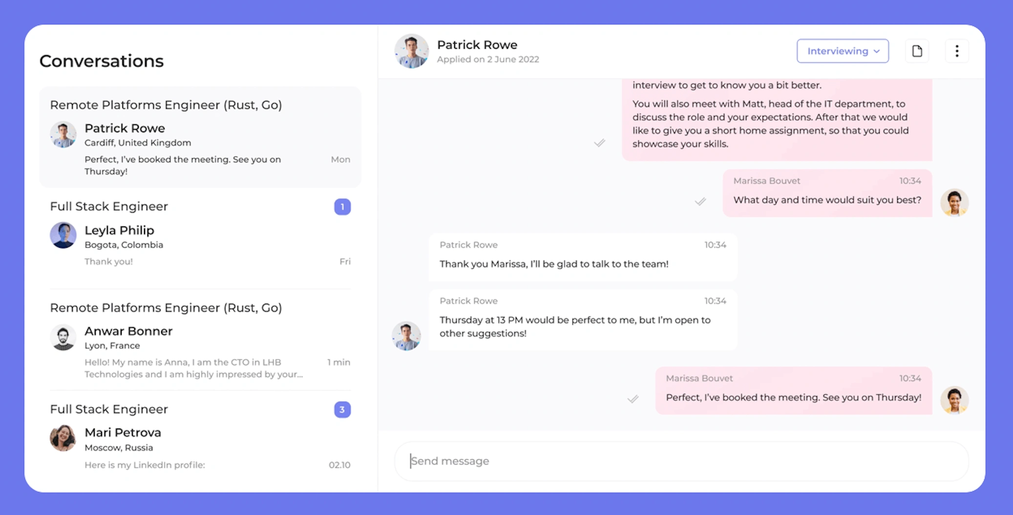 New Conversations UI