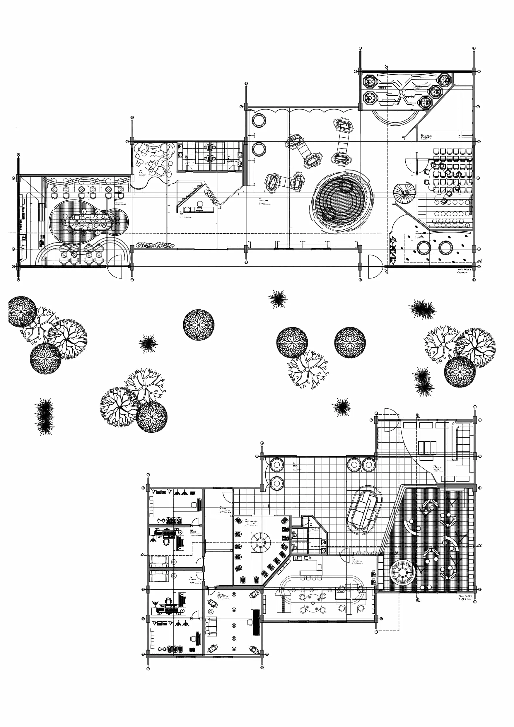 The technical plans and sections were meticulously detailed, ensuring optimal functionality and adherence to all technical standards. Every aspect was carefully considered to maintain fluid movement and efficient spatial use.